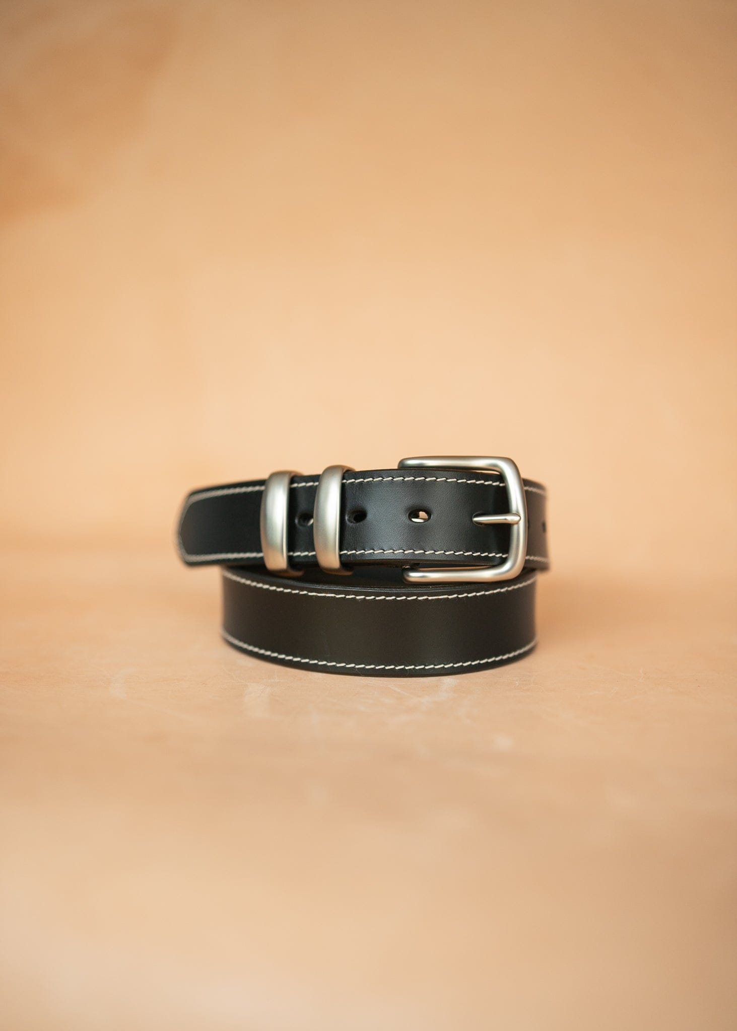The Real McCaul Leathergoods Belts Rancher Belt 38mm - Black Australian Made Australian Owned Australian Made Solid Leather Full Grain Rancher Belt- Black