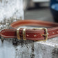 The Real McCaul Leathergoods Belts Serge Belt 38mm - Double Stitch - Cognac Australian Made Australian Owned Australian Made Solid Leather Full Grain Rancher Belt- Black