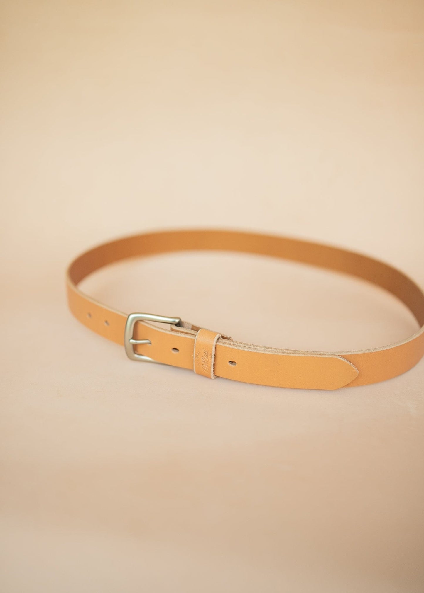 The Real McCaul Leathergoods Belts Silver / 48" (122cm) Legacy Casual Belt 32mm - Natural Australian Made Australian Owned Solid Leather Men's Belt - Handmade in Australia - Brass Buckle
