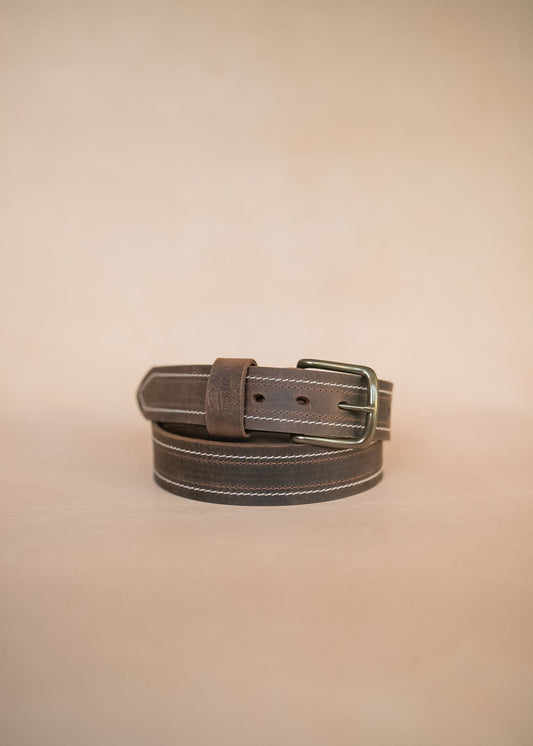 The Real McCaul Leathergoods Belts The Danny Belt - 38mm Australian Made Australian Owned Australian Made Solid Leather Full Grain Dress Belt- Black