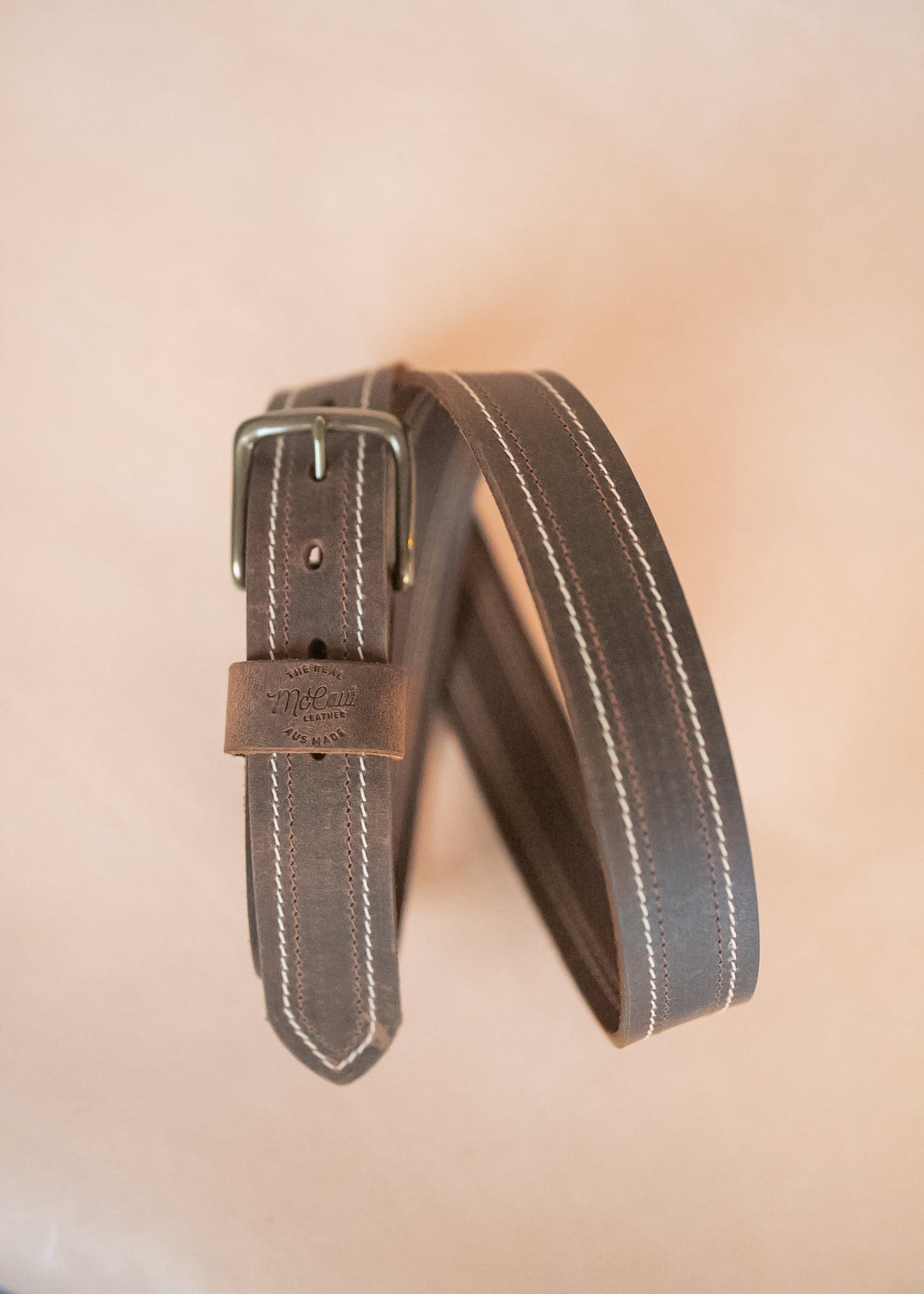 The Real McCaul Leathergoods Belts The Danny Belt - 38mm Australian Made Australian Owned Australian Made Solid Leather Full Grain Dress Belt- Black