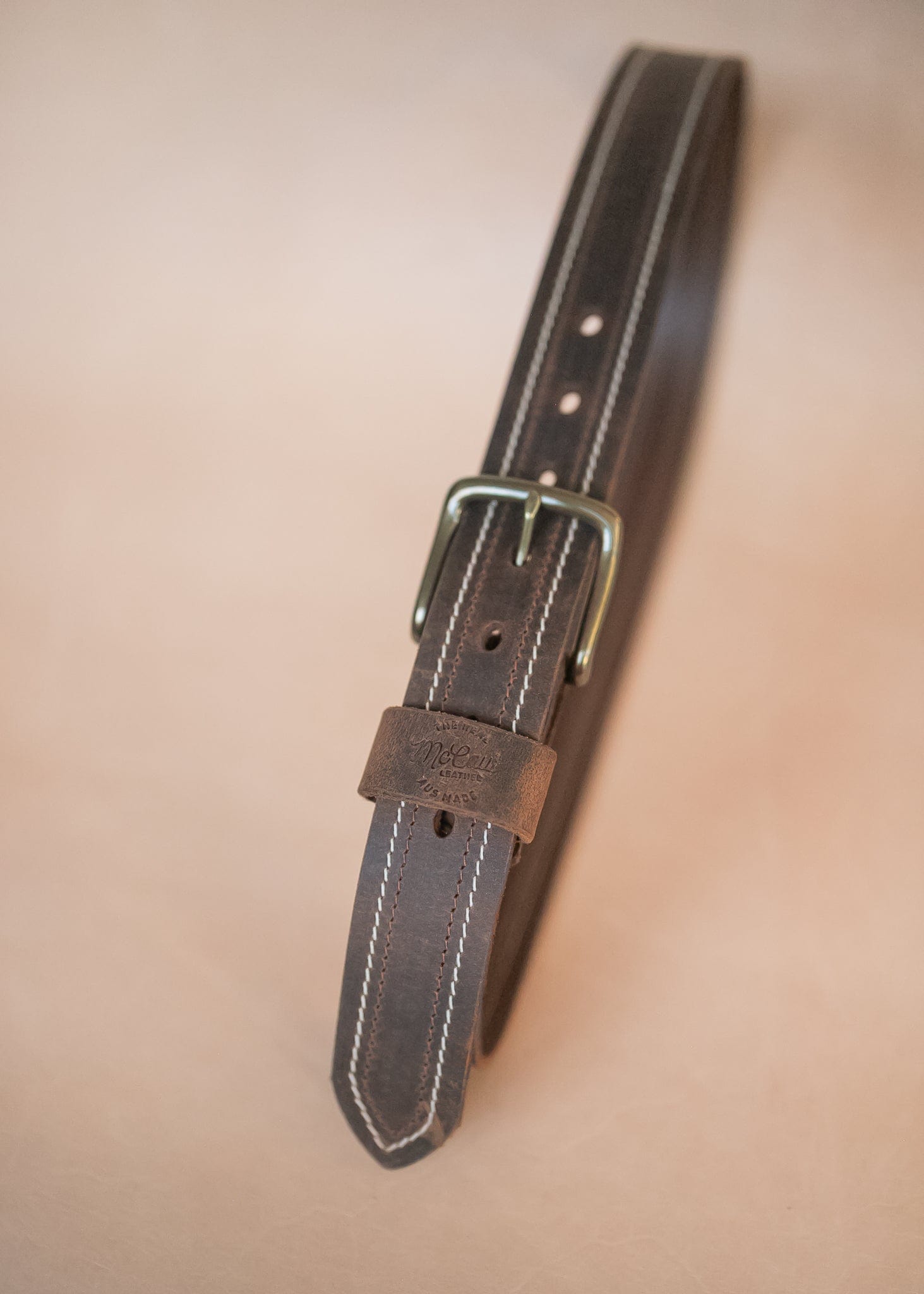 The Real McCaul Leathergoods Belts The Danny Belt - 38mm Australian Made Australian Owned Australian Made Solid Leather Full Grain Dress Belt- Black