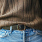 The Real McCaul Leathergoods Belts The Faridah Belt Australian Made Australian Owned Solid Leather Men's Belt - Handmade in Australia - Brass Buckle