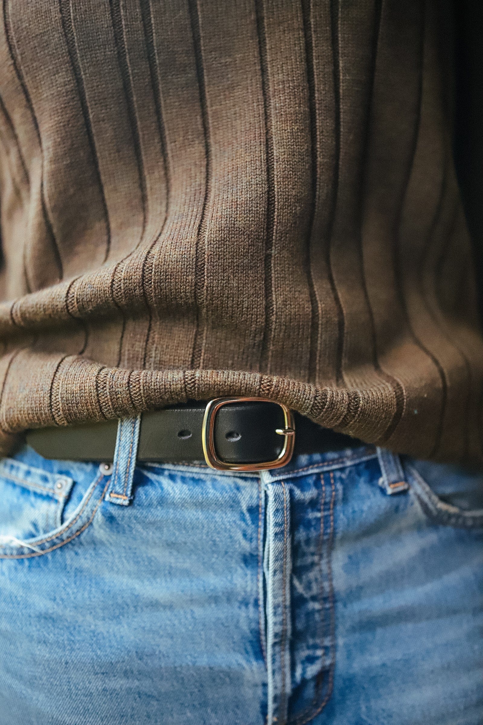The Real McCaul Leathergoods Belts The Faridah Belt Australian Made Australian Owned Solid Leather Men's Belt - Handmade in Australia - Brass Buckle