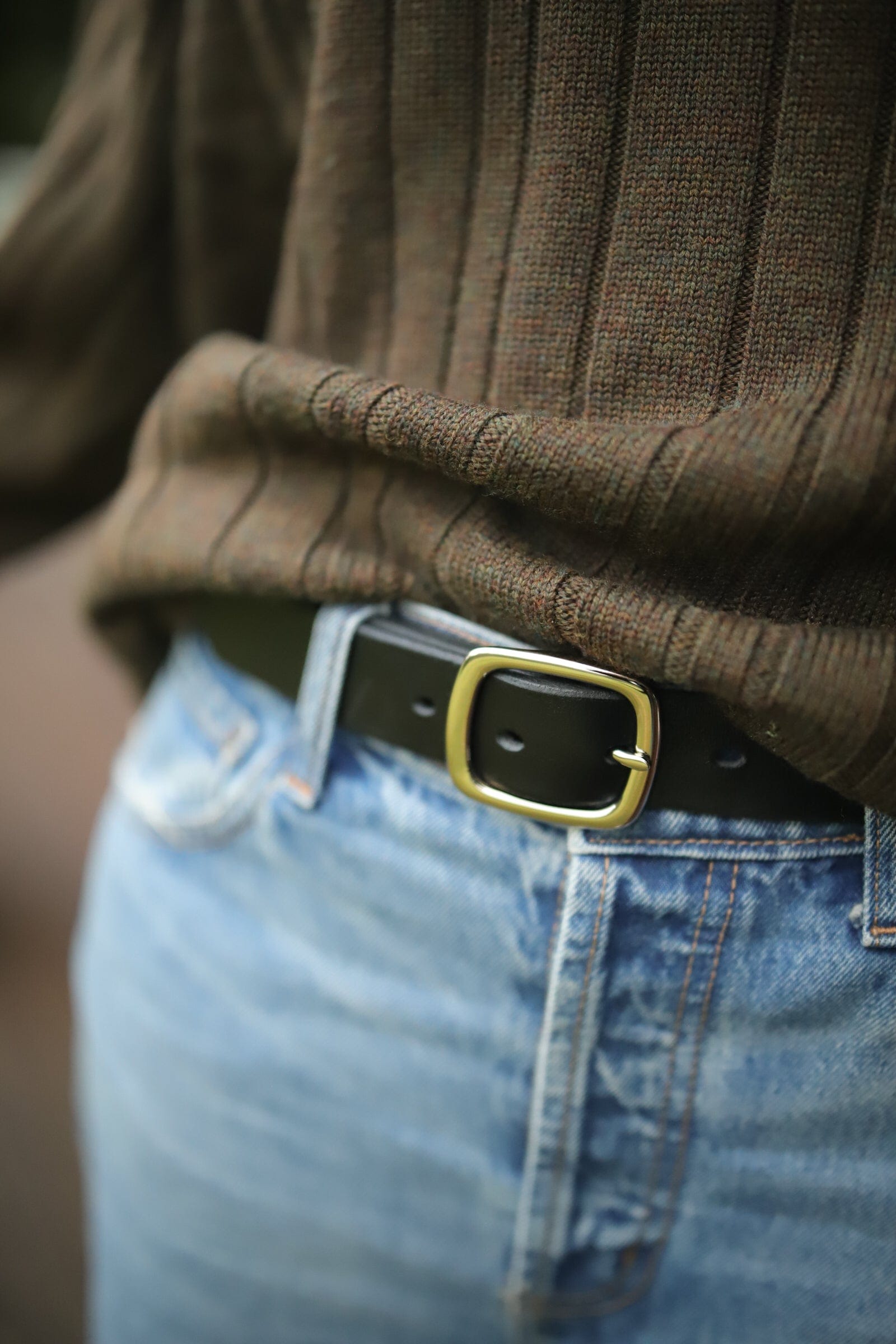 The Real McCaul Leathergoods Belts The Faridah Belt Australian Made Australian Owned Solid Leather Men's Belt - Handmade in Australia - Brass Buckle