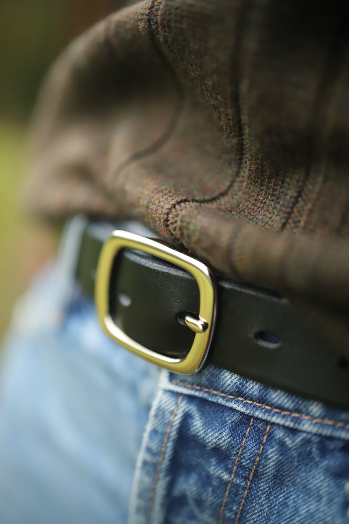 The Real McCaul Leathergoods Belts The Faridah Belt Australian Made Australian Owned Solid Leather Men's Belt - Handmade in Australia - Brass Buckle