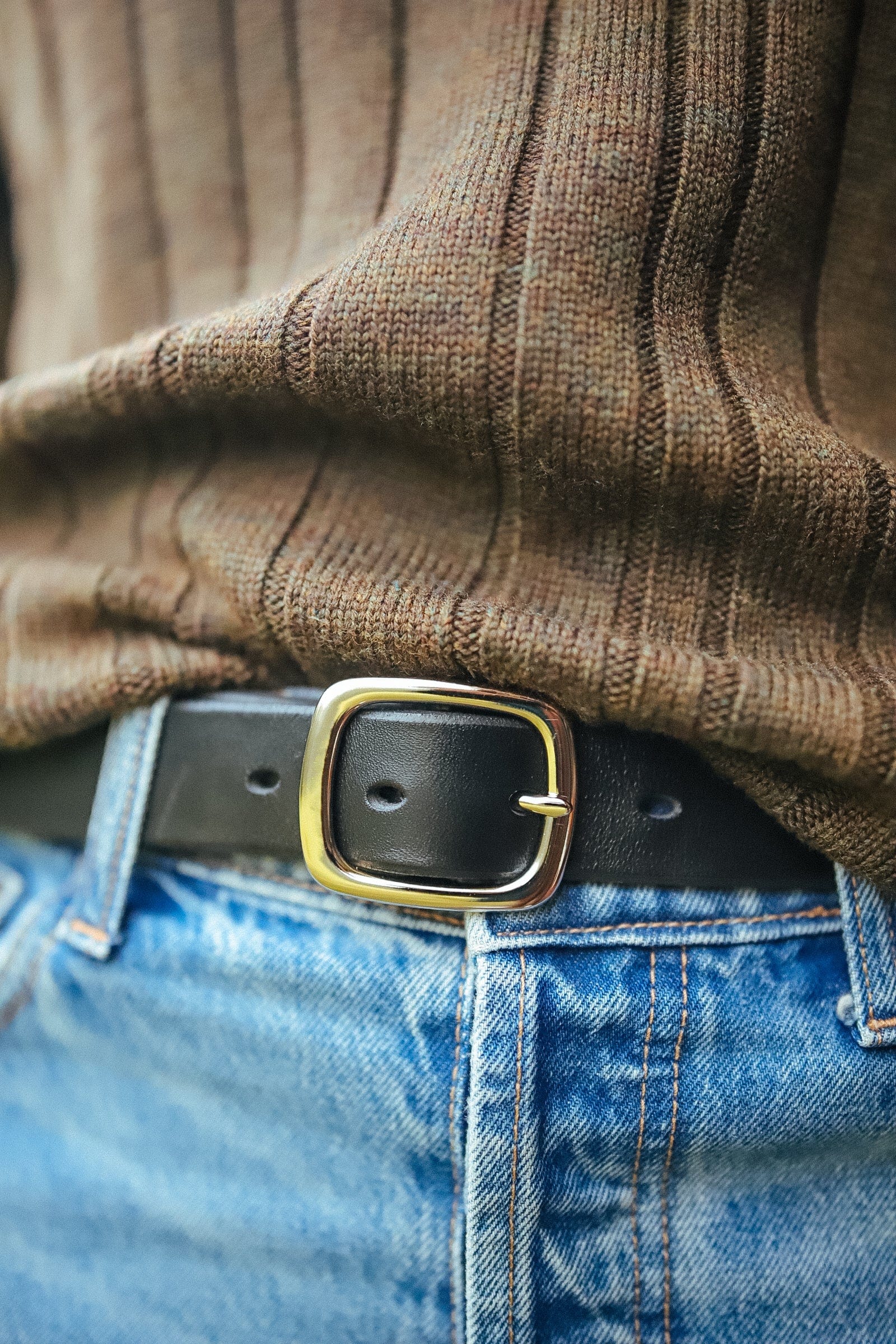 The Real McCaul Leathergoods Belts The Faridah Belt Australian Made Australian Owned Solid Leather Men's Belt - Handmade in Australia - Brass Buckle