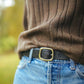 The Real McCaul Leathergoods Belts The Faridah Belt Australian Made Australian Owned Solid Leather Men's Belt - Handmade in Australia - Brass Buckle