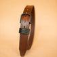 The Real McCaul Leathergoods Belts The Luke Belt 38mm Australian Made Australian Owned Australian Made Solid Leather Full Grain Wide Belt Men's - Brown