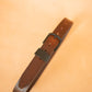 The Real McCaul Leathergoods Belts The Luke Belt 38mm Australian Made Australian Owned Australian Made Solid Leather Full Grain Wide Belt Men's - Brown