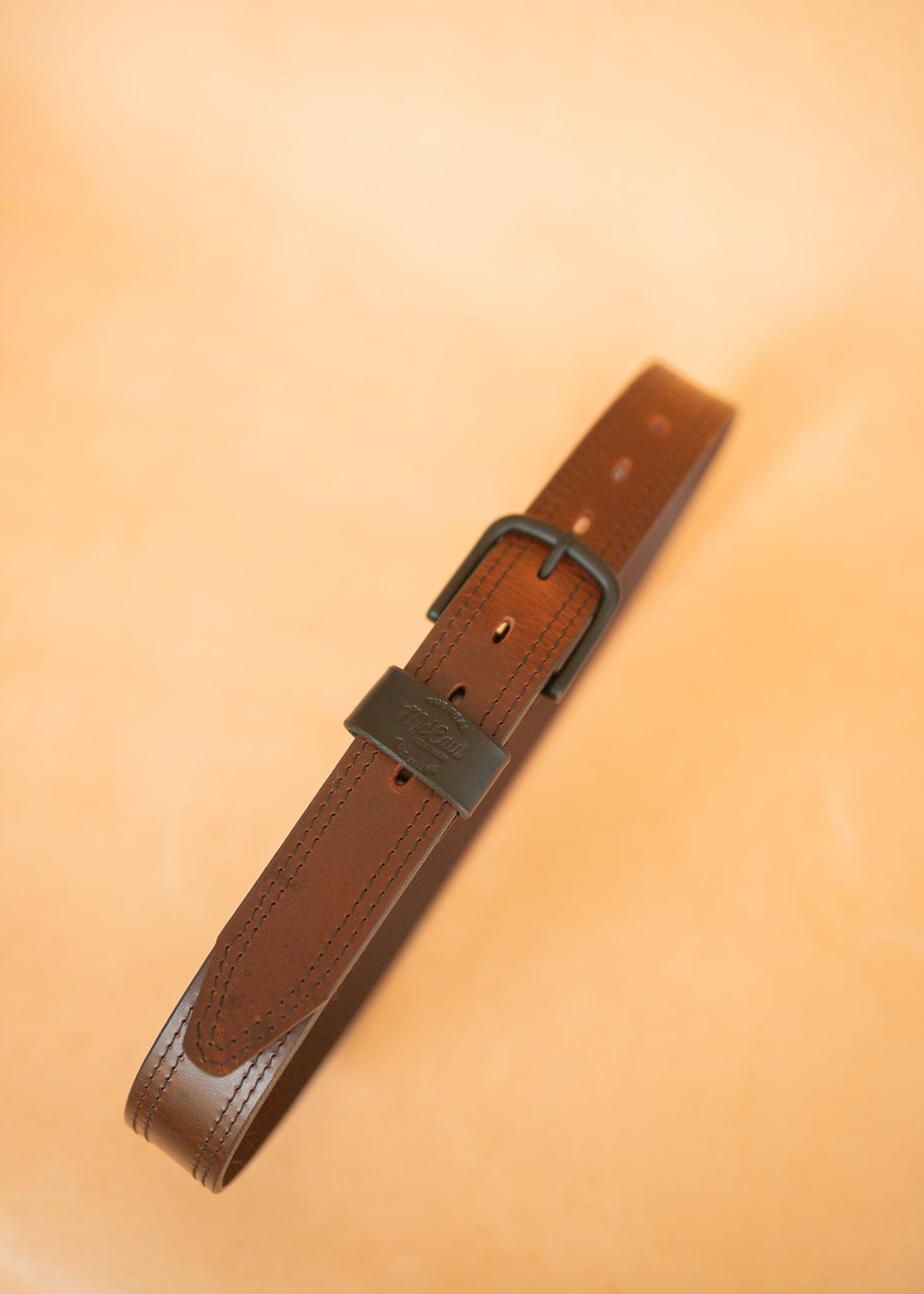 The Real McCaul Leathergoods Belts The Luke Belt 38mm Australian Made Australian Owned Australian Made Solid Leather Full Grain Wide Belt Men's - Brown