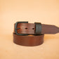 The Real McCaul Leathergoods Belts The Luke Belt 38mm Australian Made Australian Owned Australian Made Solid Leather Full Grain Wide Belt Men's - Brown