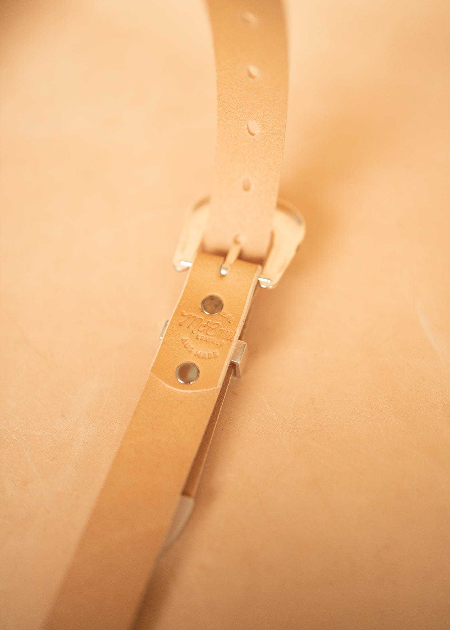 The Real McCaul Leathergoods Belts Western Style Buckle Belt - 30mm - Natural Australian Made Australian Owned Croc Embossed Genuine Leather Western Women's Belt - 30mm - Black