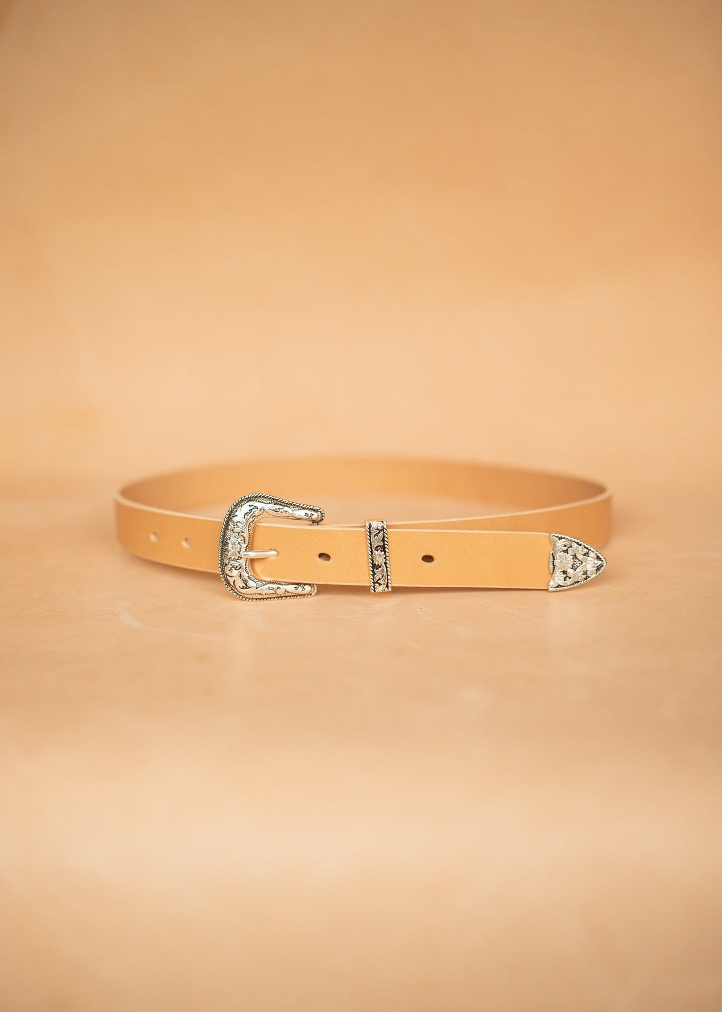 The Real McCaul Leathergoods Belts Western Style Buckle Belt - 30mm - Natural Australian Made Australian Owned Croc Embossed Genuine Leather Western Women's Belt - 30mm - Black