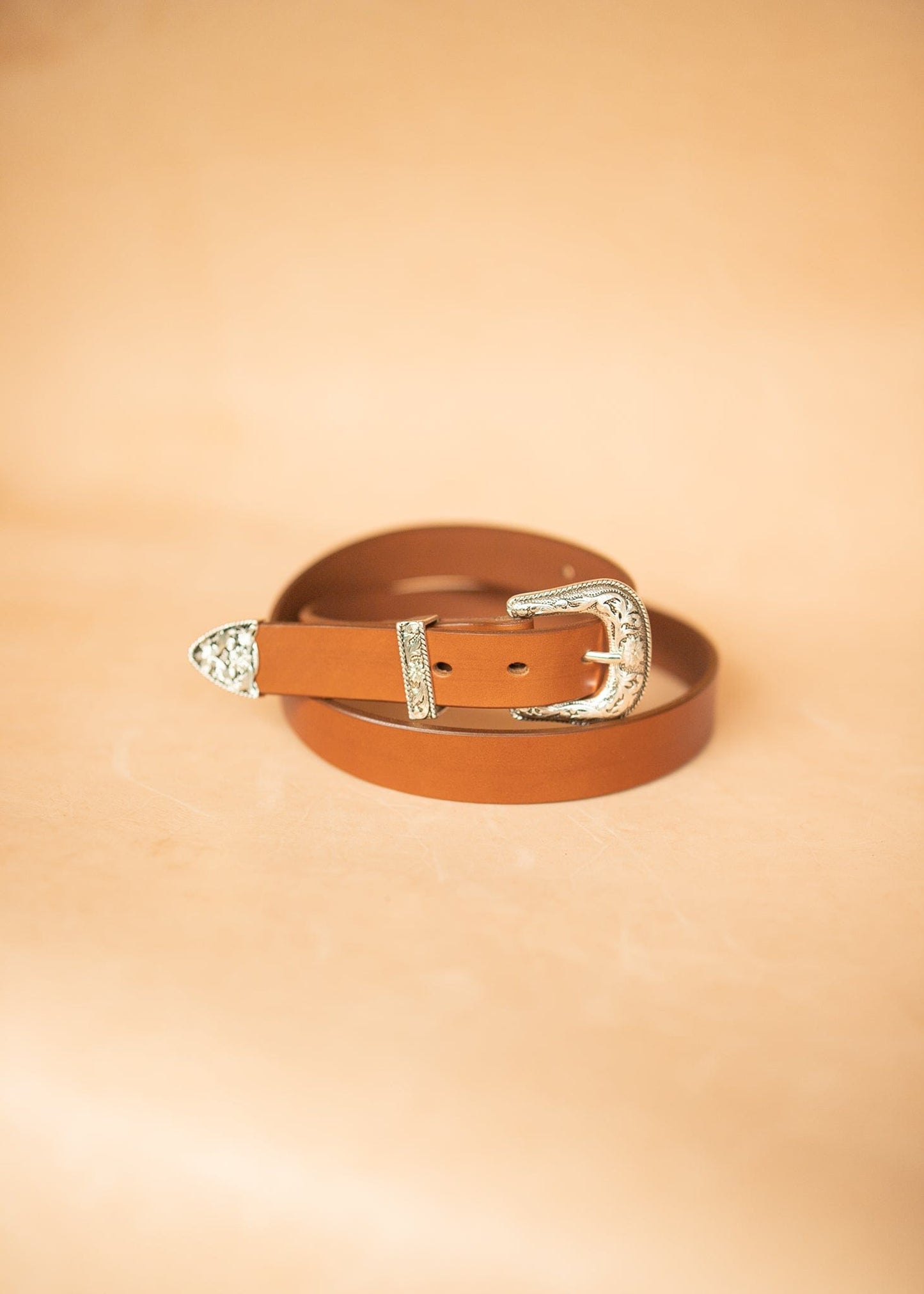 The Real McCaul Leathergoods Belts Western Style Buckle Belt - 30mm - Tan Australian Made Australian Owned Croc Embossed Genuine Leather Western Women's Belt - 30mm - Black