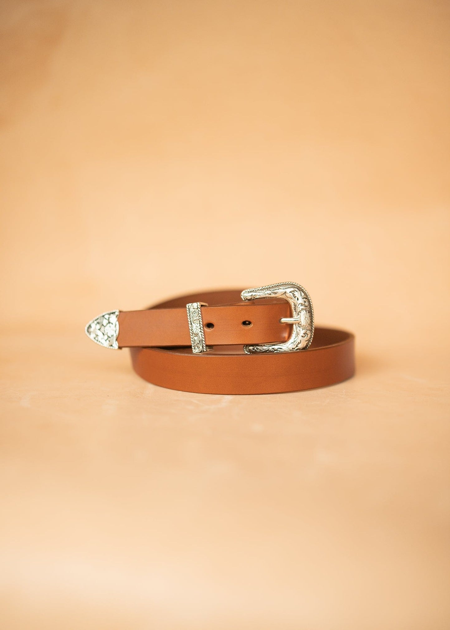 The Real McCaul Leathergoods Belts Western Style Buckle Belt - 30mm - Tan Australian Made Australian Owned Croc Embossed Genuine Leather Western Women's Belt - 30mm - Black