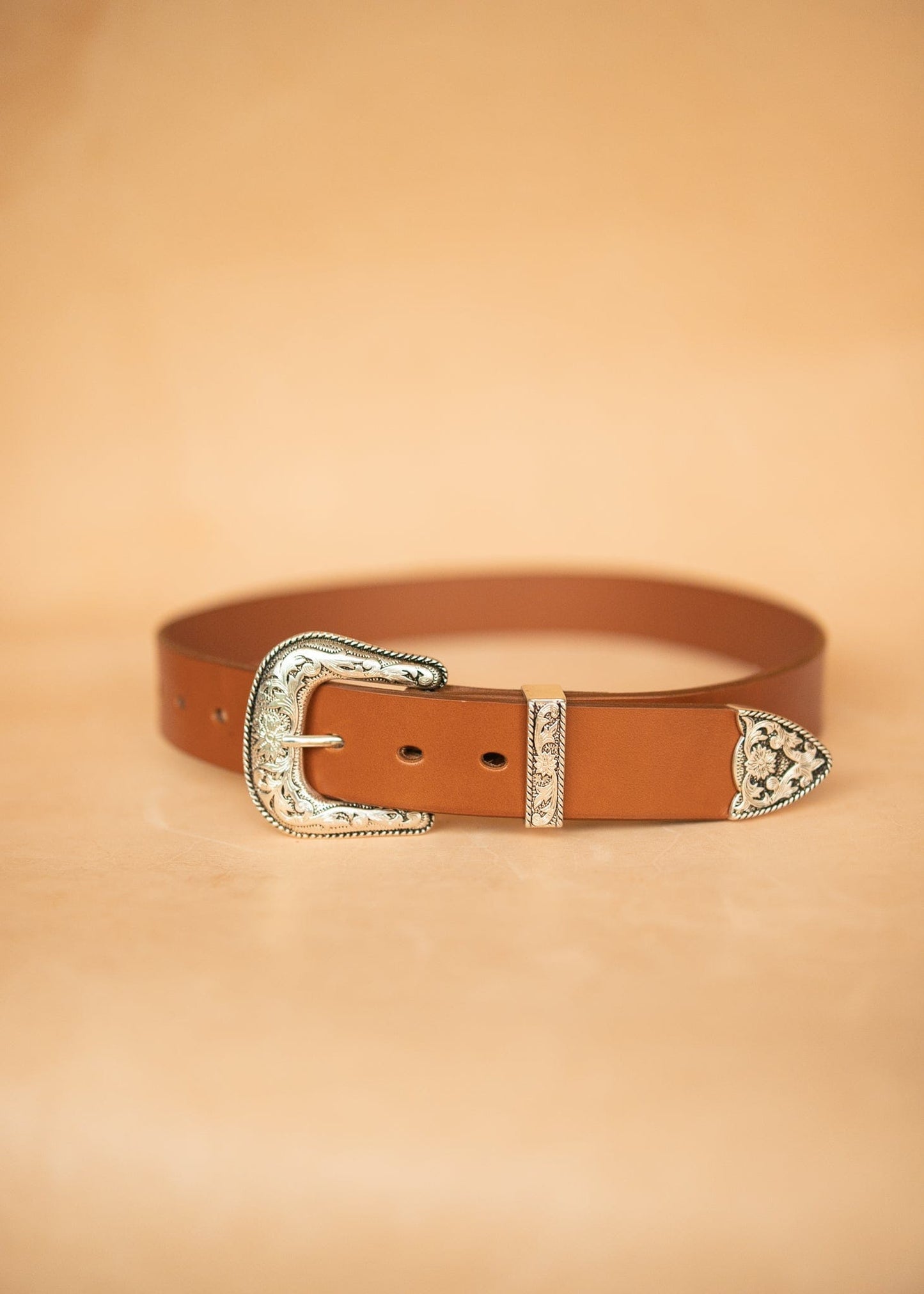 The Real McCaul Leathergoods Belts Western Style Buckle Belt - 38mm - Tan Australian Made Australian Owned Croc Embossed Genuine Leather Western Women's Belt - 30mm - Black