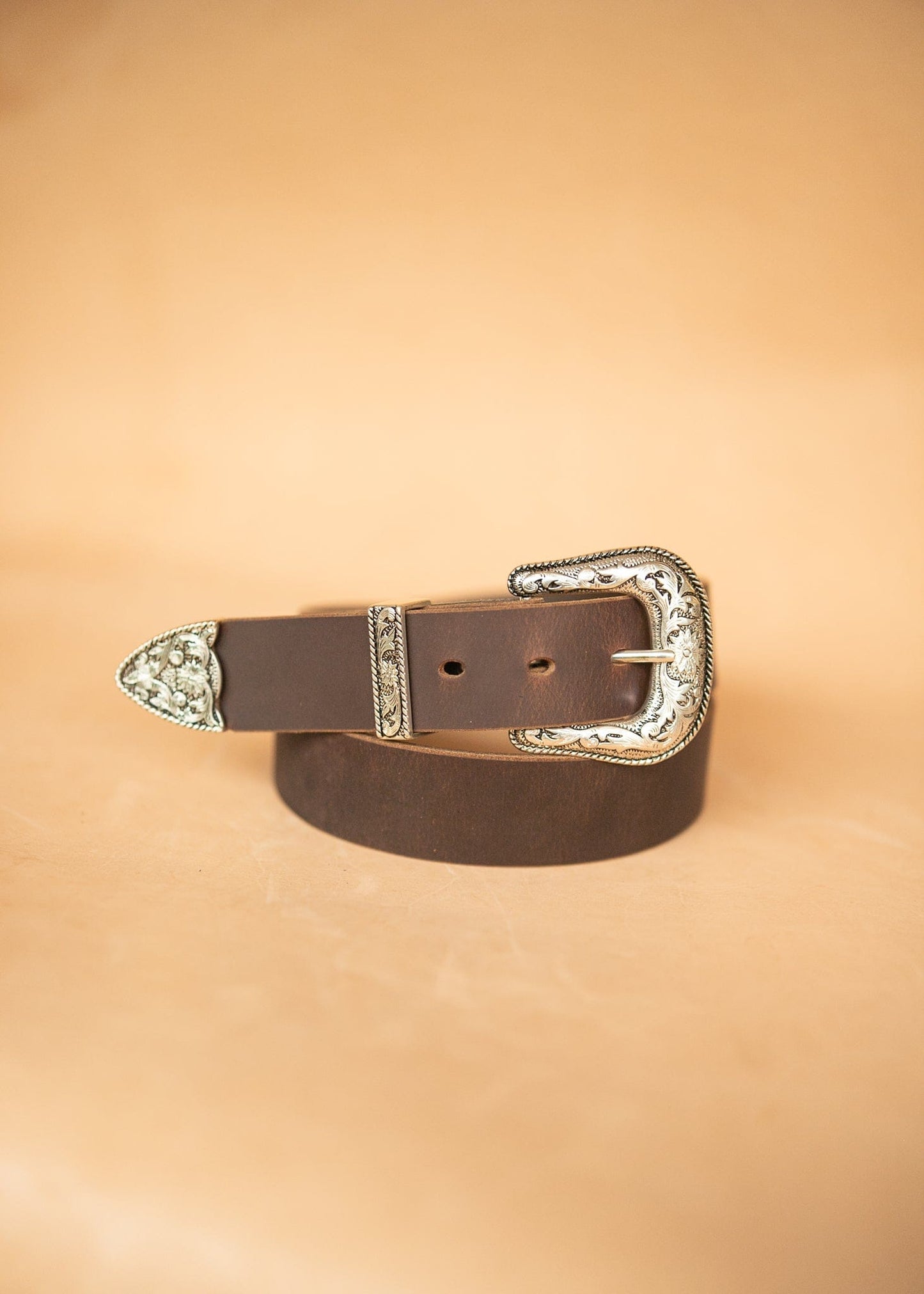 The Real McCaul Leathergoods Belts Western Style Buckle Belt - 38mm - Vintage Brown Australian Made Australian Owned Croc Embossed Genuine Leather Western Women's Belt - 30mm - Black