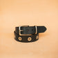 The Real McCaul Leathergoods Belts Wide Eyelet Belt - 38mm Australian Made Australian Owned Australian Made 25mm Narrow Leather Belt - Tan