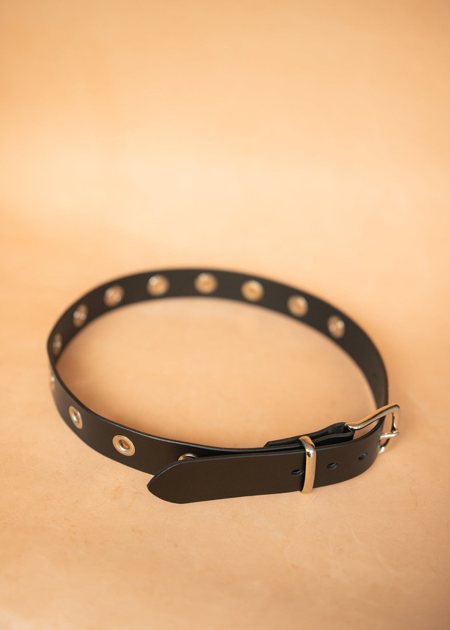 The Real McCaul Leathergoods Belts Wide Eyelet Belt - 38mm Australian Made Australian Owned Australian Made 25mm Narrow Leather Belt - Tan