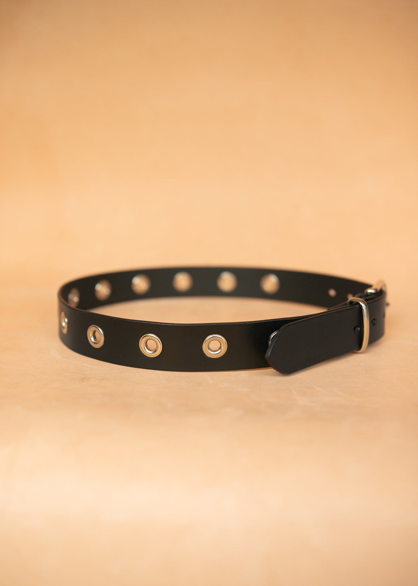 The Real McCaul Leathergoods Belts Wide Eyelet Belt - 38mm Australian Made Australian Owned Australian Made 25mm Narrow Leather Belt - Tan