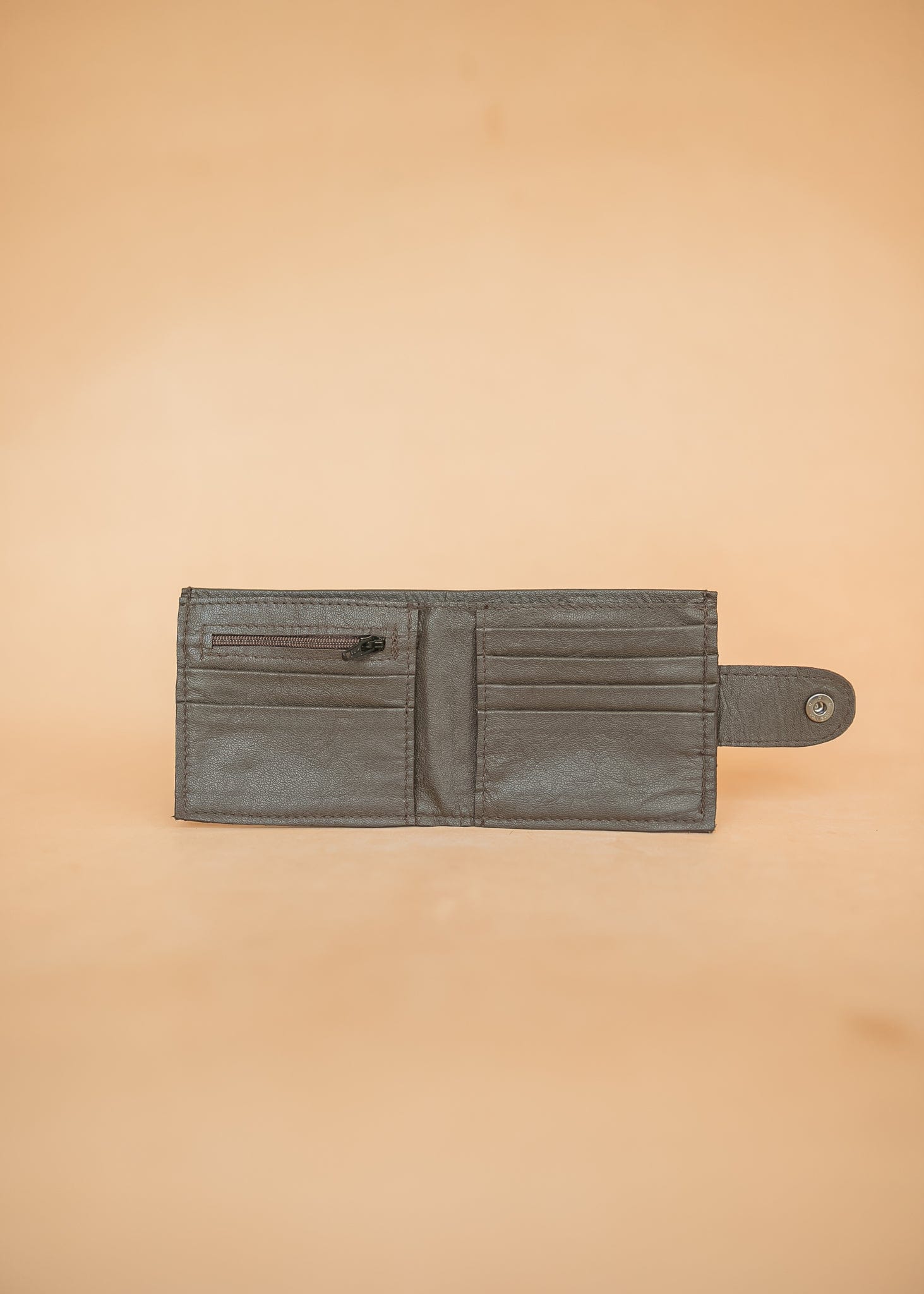 The Real McCaul Leathergoods Bifold Wallet With Coin Zip - Cowhide Australian Made Australian Owned Bifold Wallet With Coin Zip - Cowhide
