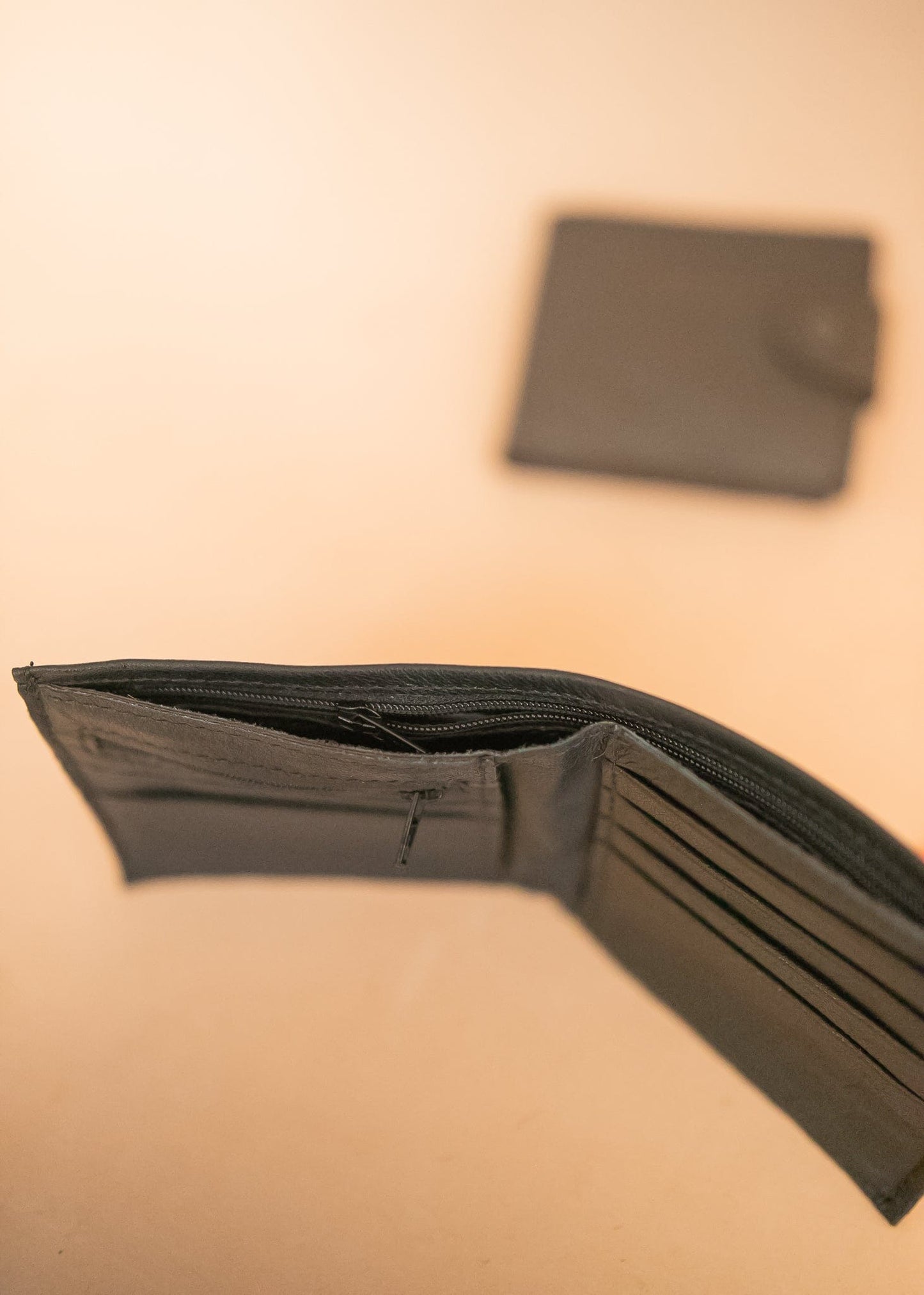 The Real McCaul Leathergoods Bifold Wallet With Coin Zip - Cowhide Australian Made Australian Owned Bifold Wallet With Coin Zip - Cowhide