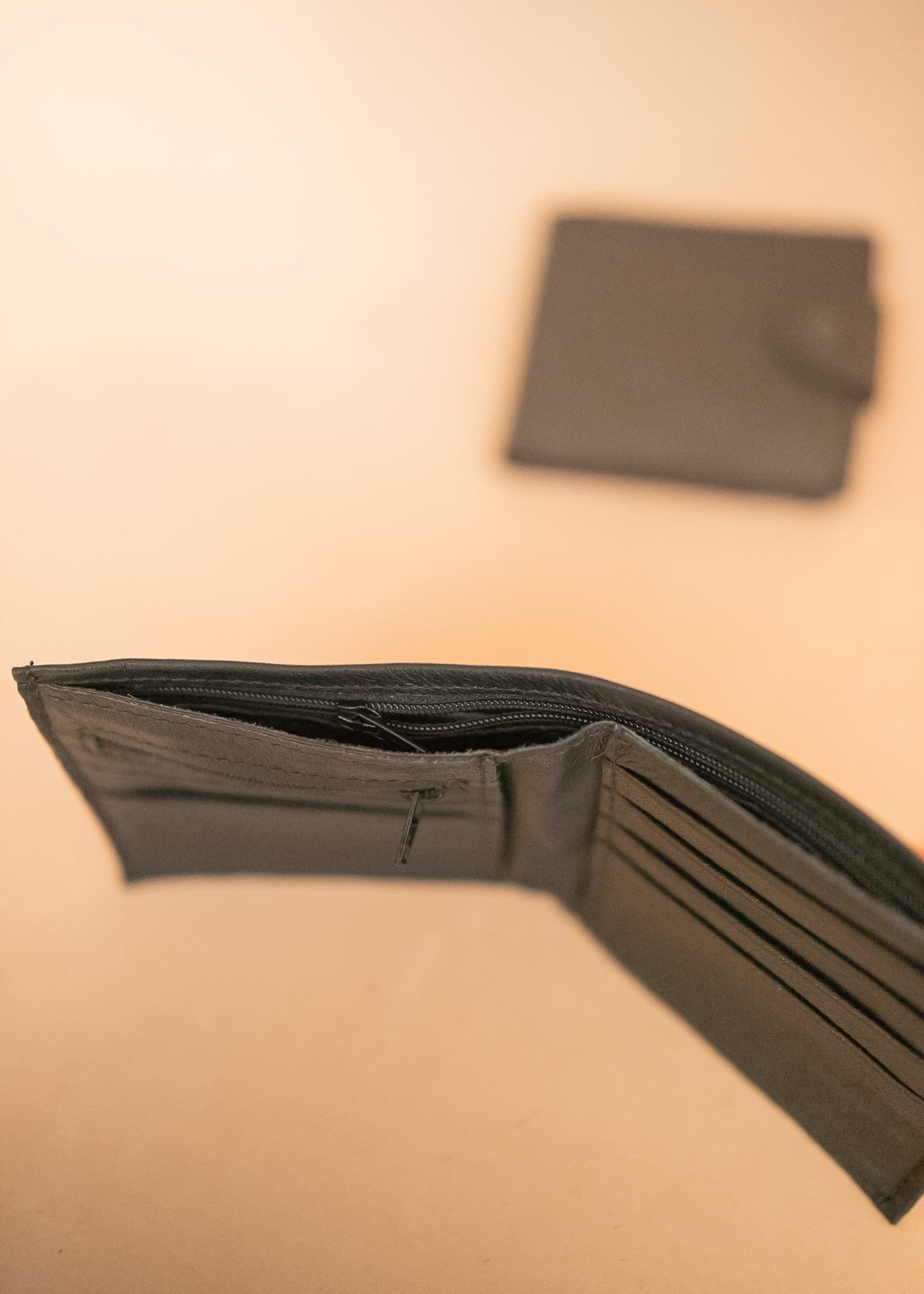 The Real McCaul Leathergoods Bifold Wallet With Coin Zip - Cowhide Australian Made Australian Owned Bifold Wallet With Coin Zip - Cowhide
