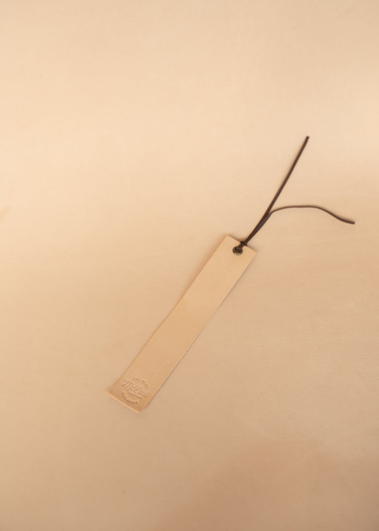 The Real McCaul Leathergoods Bookmark Australian Made Australian Owned Leather Bookmark Handmade in Australia
