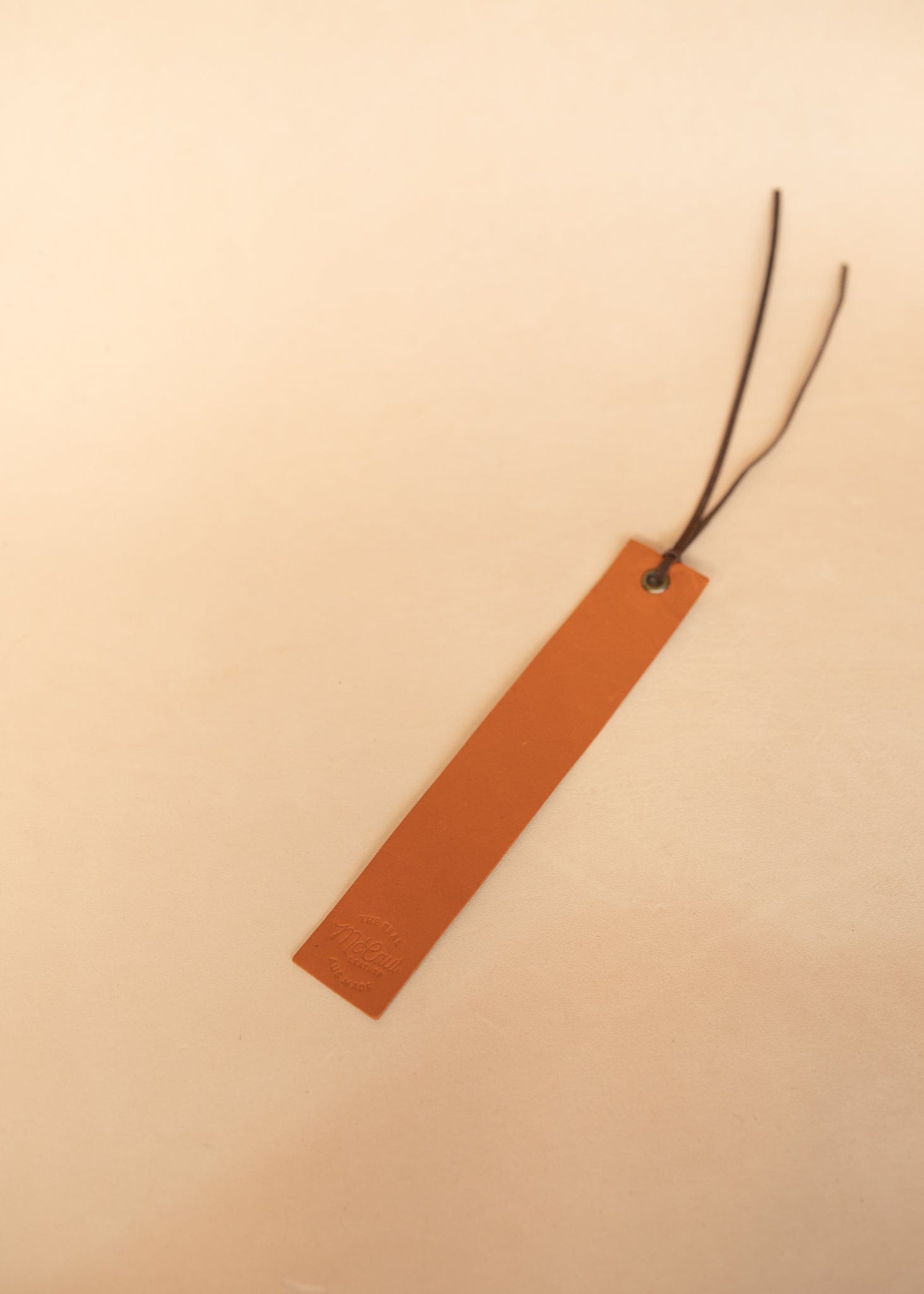 The Real McCaul Leathergoods Bookmark Australian Made Australian Owned Leather Bookmark Handmade in Australia