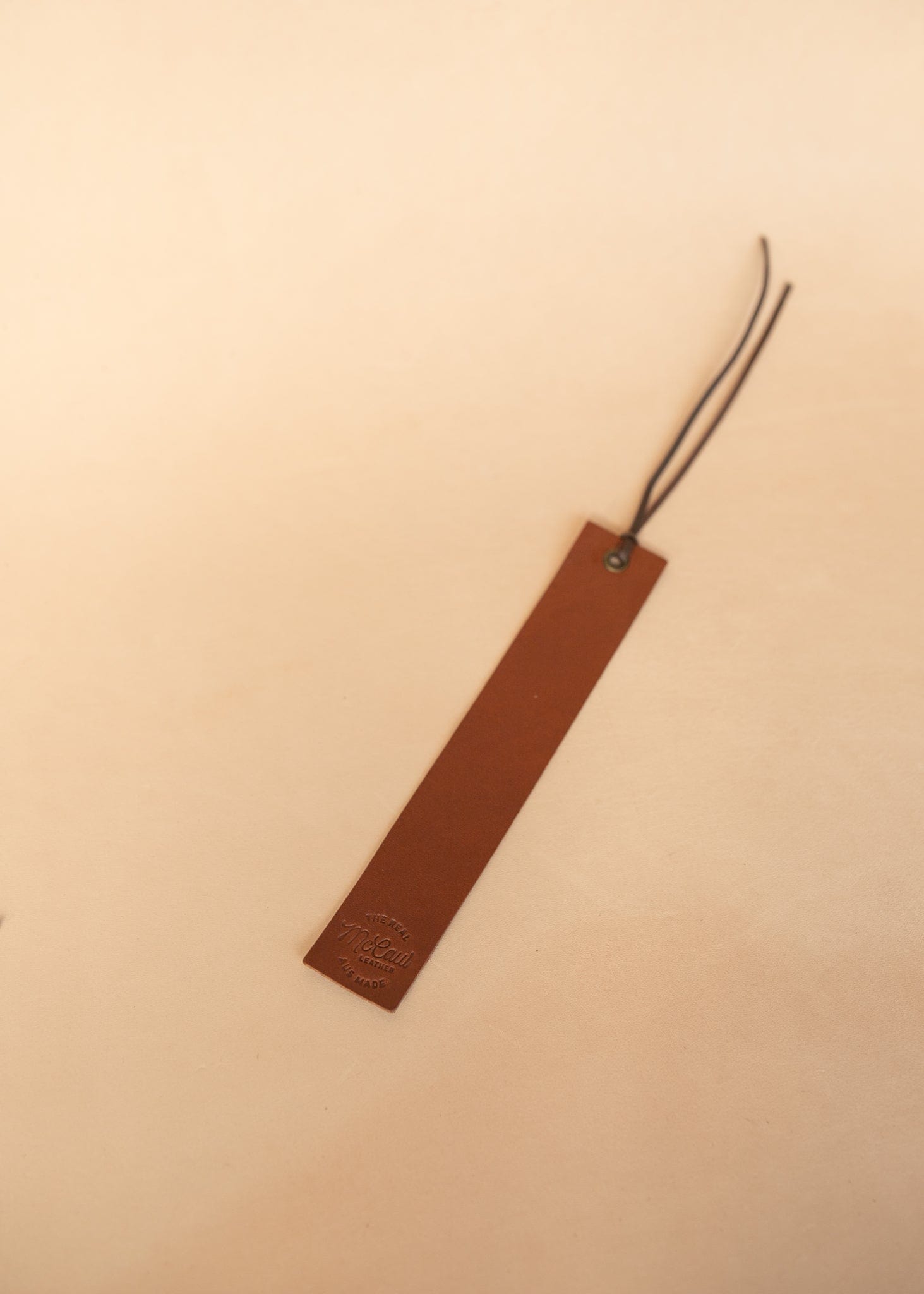 The Real McCaul Leathergoods Bookmark Australian Made Australian Owned Leather Bookmark Handmade in Australia