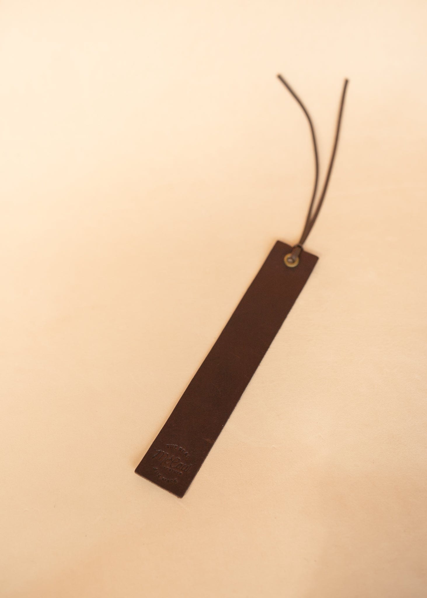 The Real McCaul Leathergoods Bookmark Australian Made Australian Owned Leather Bookmark Handmade in Australia