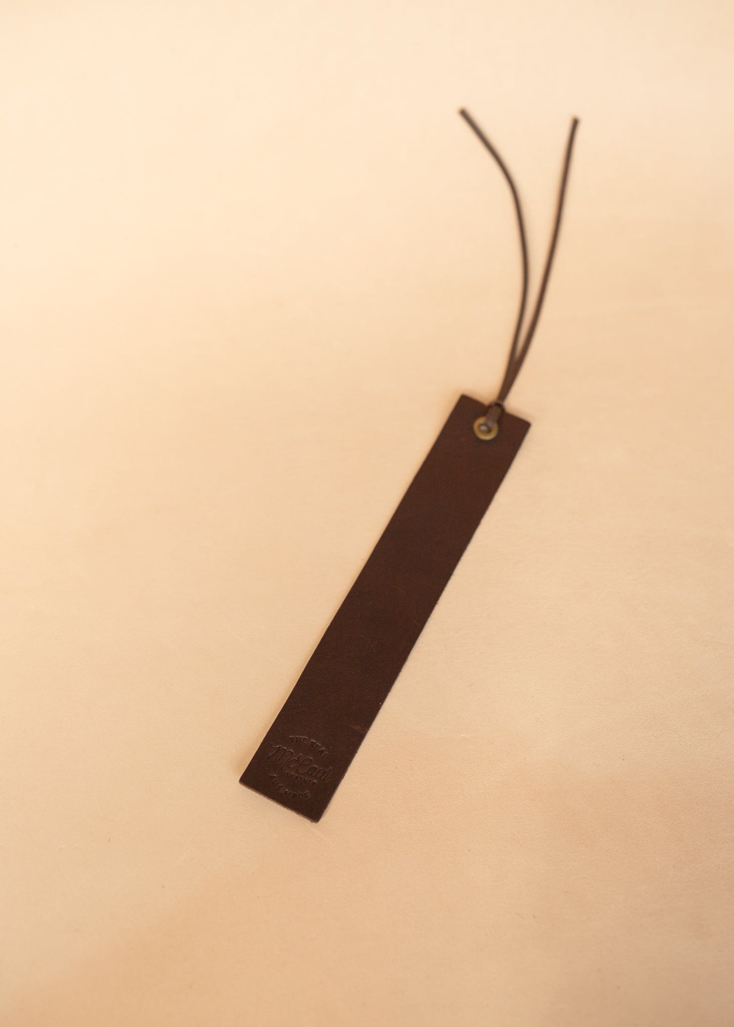 The Real McCaul Leathergoods Bookmark Australian Made Australian Owned Leather Bookmark Handmade in Australia