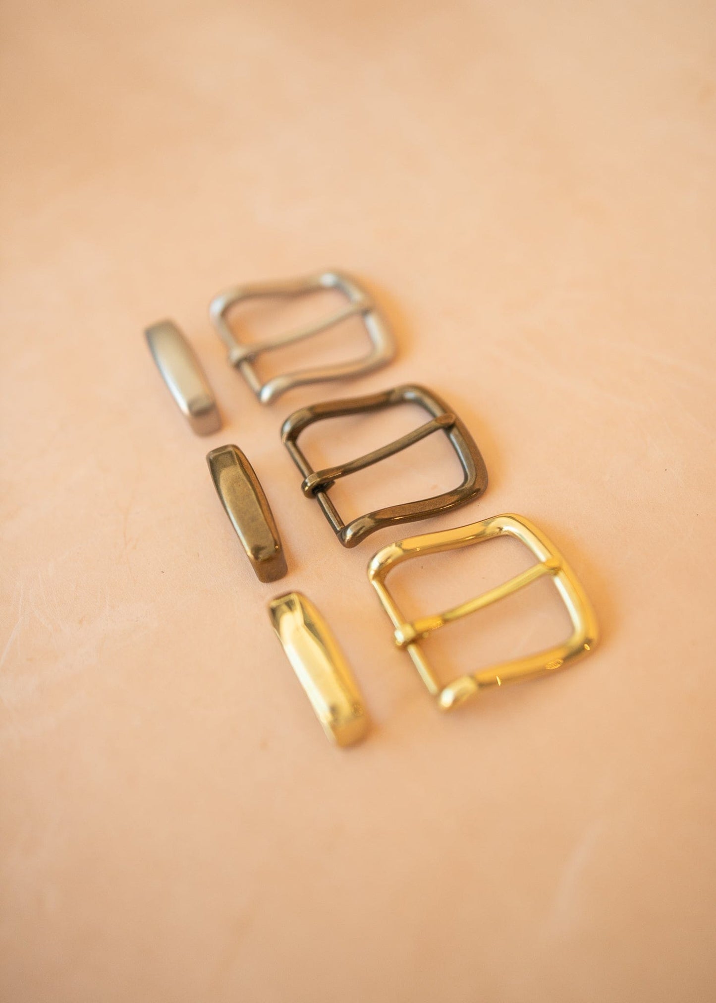 The Real McCaul Leathergoods Buckle Solid Brass Belt Buckle Set - 38mm - Gold Australian Made Australian Owned Solid Brass Belt Buckle Set - 38mm - Gold