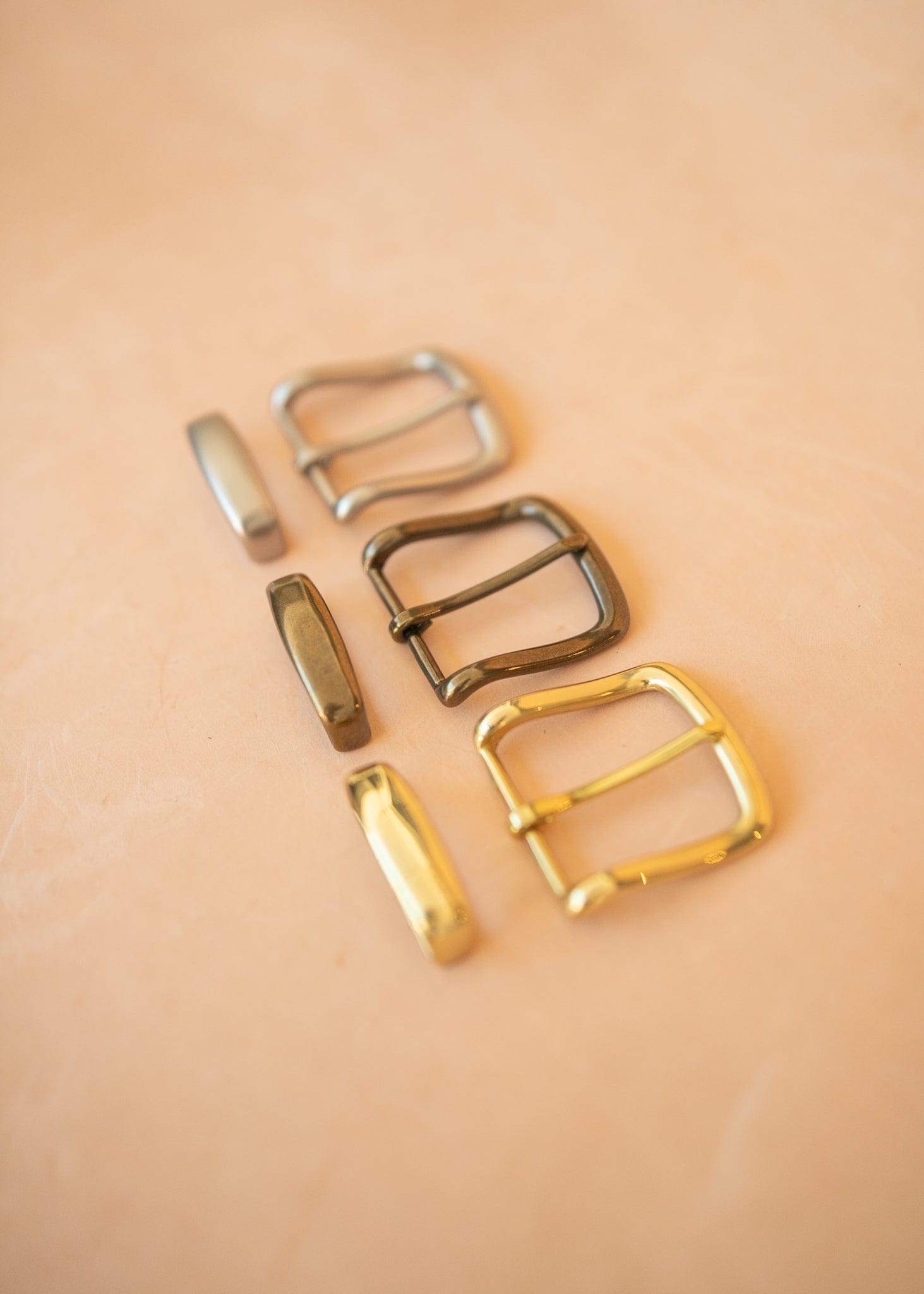 The Real McCaul Leathergoods Buckle Solid Brass Belt Buckle Set - 38mm - Gold Australian Made Australian Owned Solid Brass Belt Buckle Set - 38mm - Gold