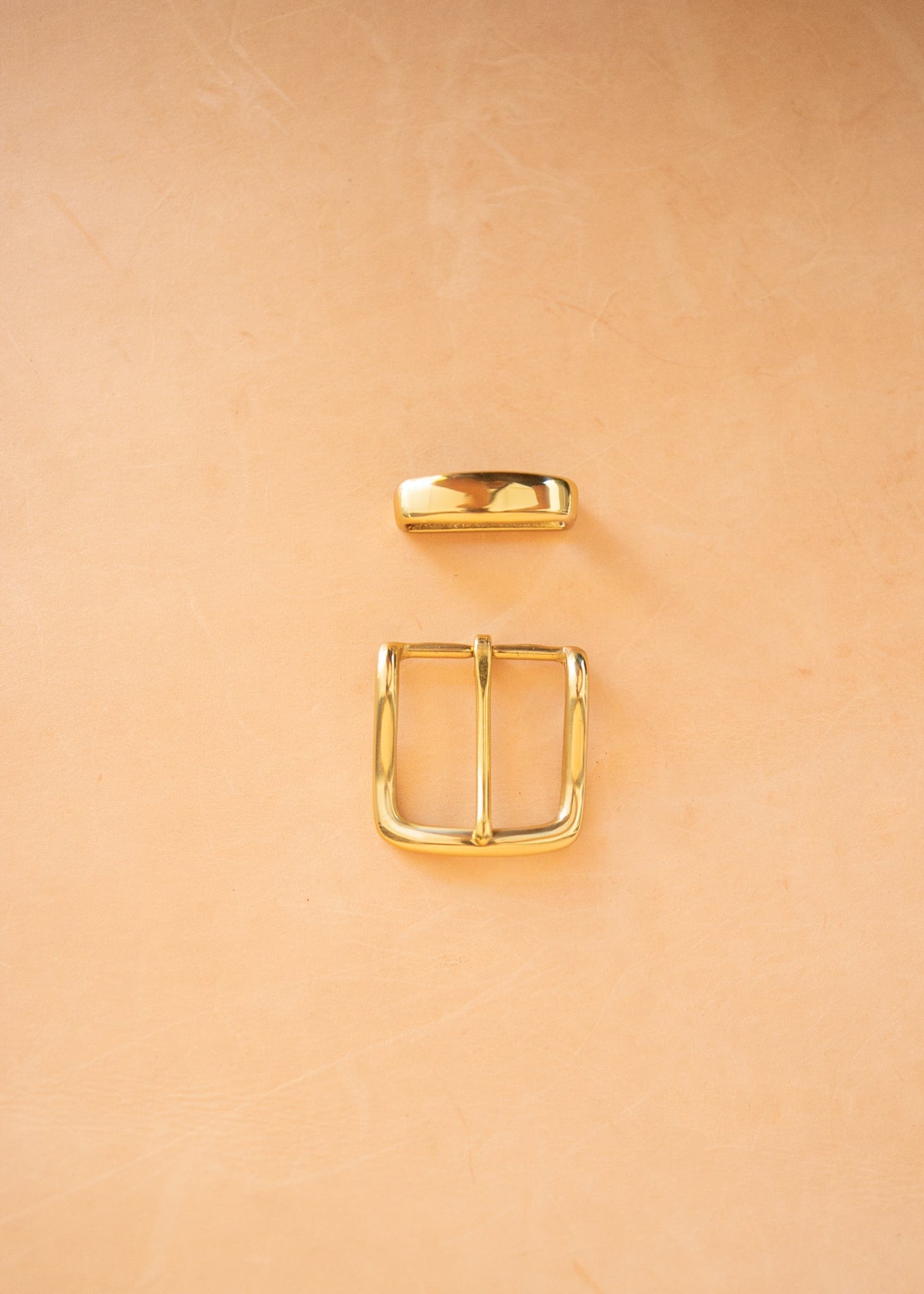 The Real McCaul Leathergoods Buckle Solid Brass Belt Buckle Set - 38mm - Gold Australian Made Australian Owned Solid Brass Belt Buckle Set - 38mm - Gold