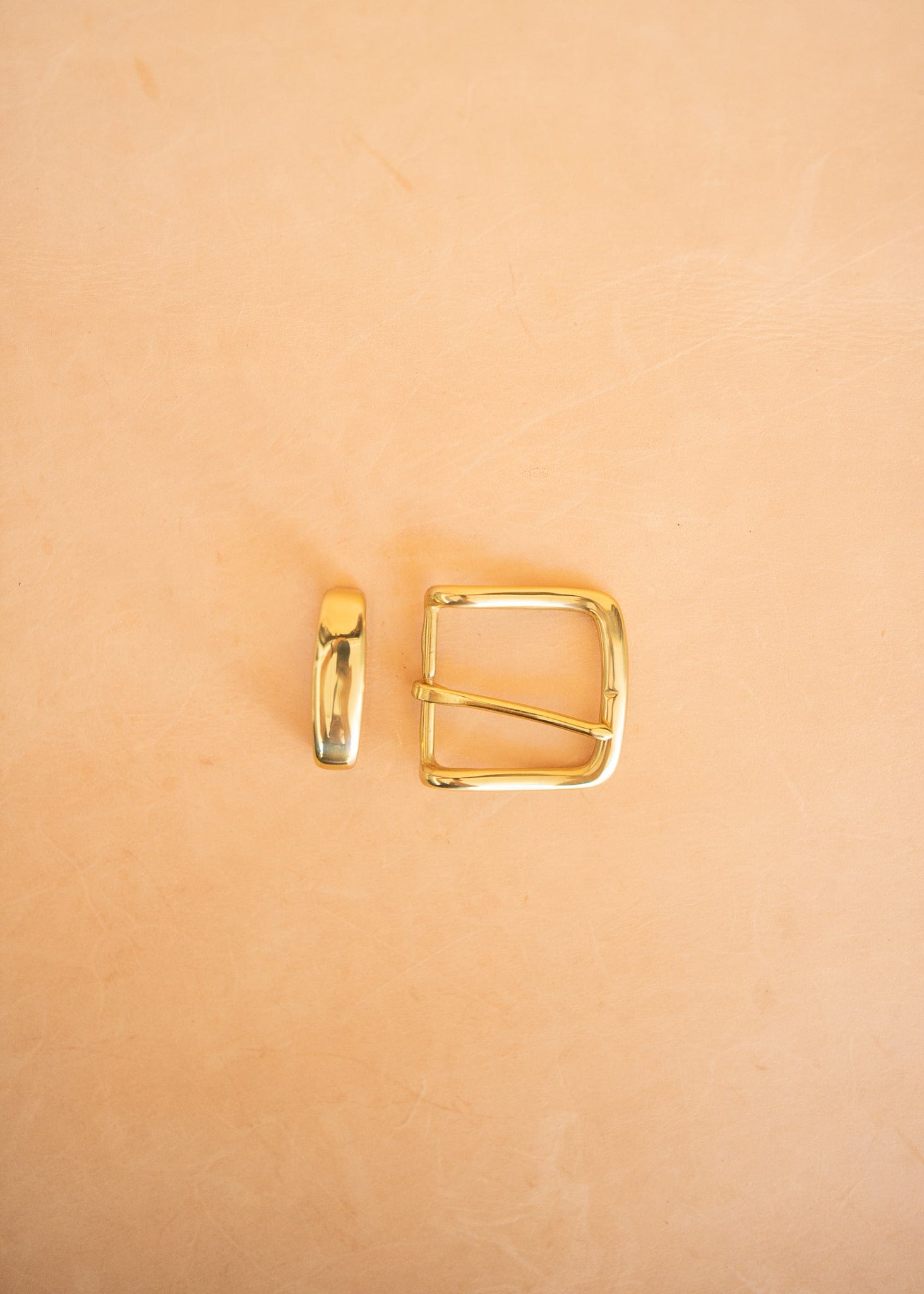 The Real McCaul Leathergoods Buckle Solid Brass Belt Buckle Set - 38mm - Gold Australian Made Australian Owned Solid Brass Belt Buckle Set - 38mm - Gold