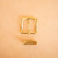 The Real McCaul Leathergoods Buckle Solid Brass Belt Buckle Set - 38mm - Gold Australian Made Australian Owned Solid Brass Belt Buckle Set - 38mm - Gold