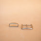 The Real McCaul Leathergoods Buckle Solid Brass Belt Buckle Set - 38mm - Silver Australian Made Australian Owned Solid Brass Belt Buckle Set - 38mm - Silver