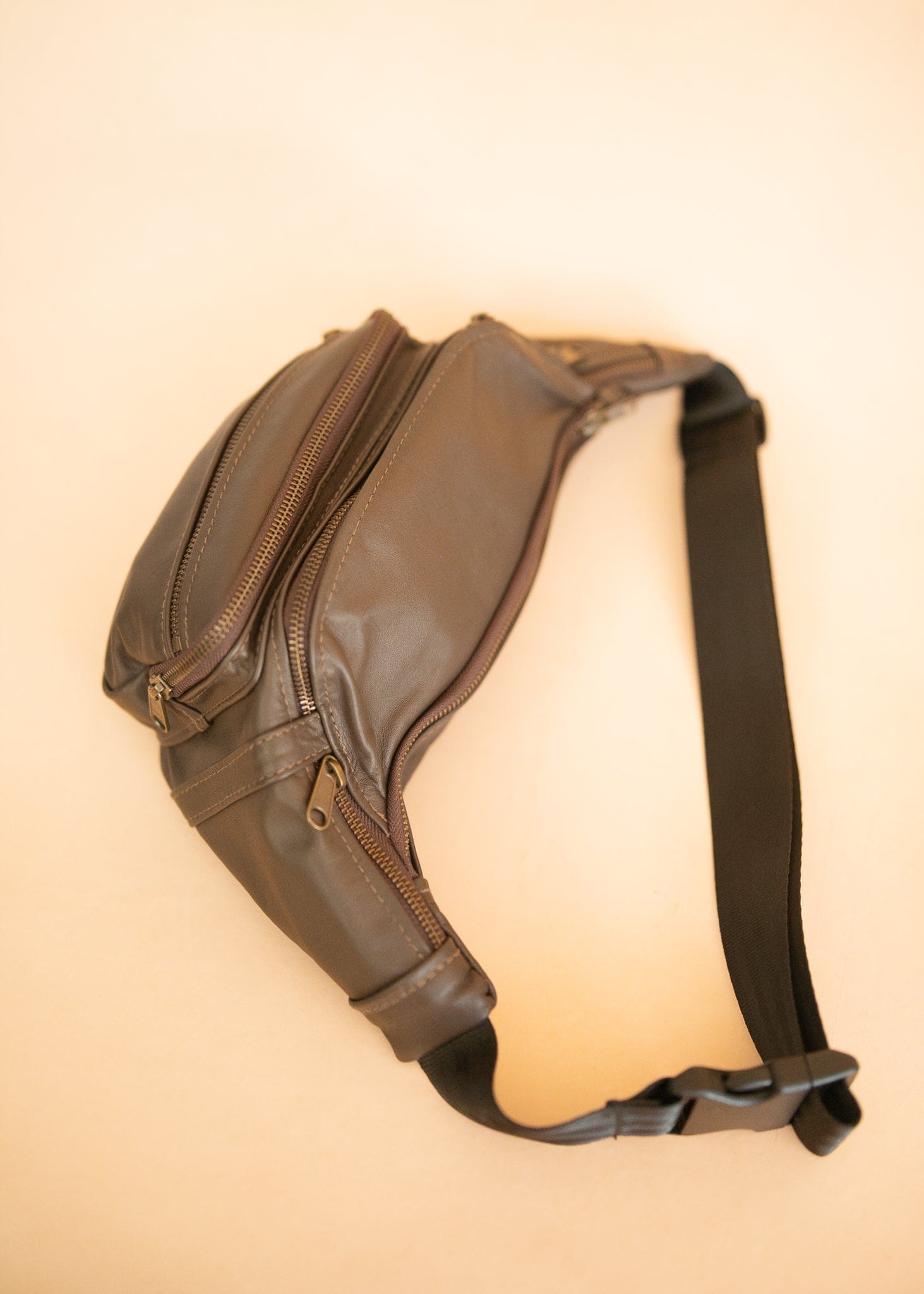 Deluxe Leather Bum Bag Handmade in Australia YKK Zips – The Real