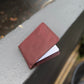 The Real McCaul Leathergoods Burgundy Rustic Kangaroo NoteBook Cover Australian Made Australian Owned Kangaroo Leather NoteBook Cover Made In Australia
