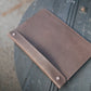 The Real McCaul Leathergoods Computer Accessories Dark Brown / Dark Sleeve Case for Tablet/Laptop - 15” - Horizontal Australian Made Australian Owned