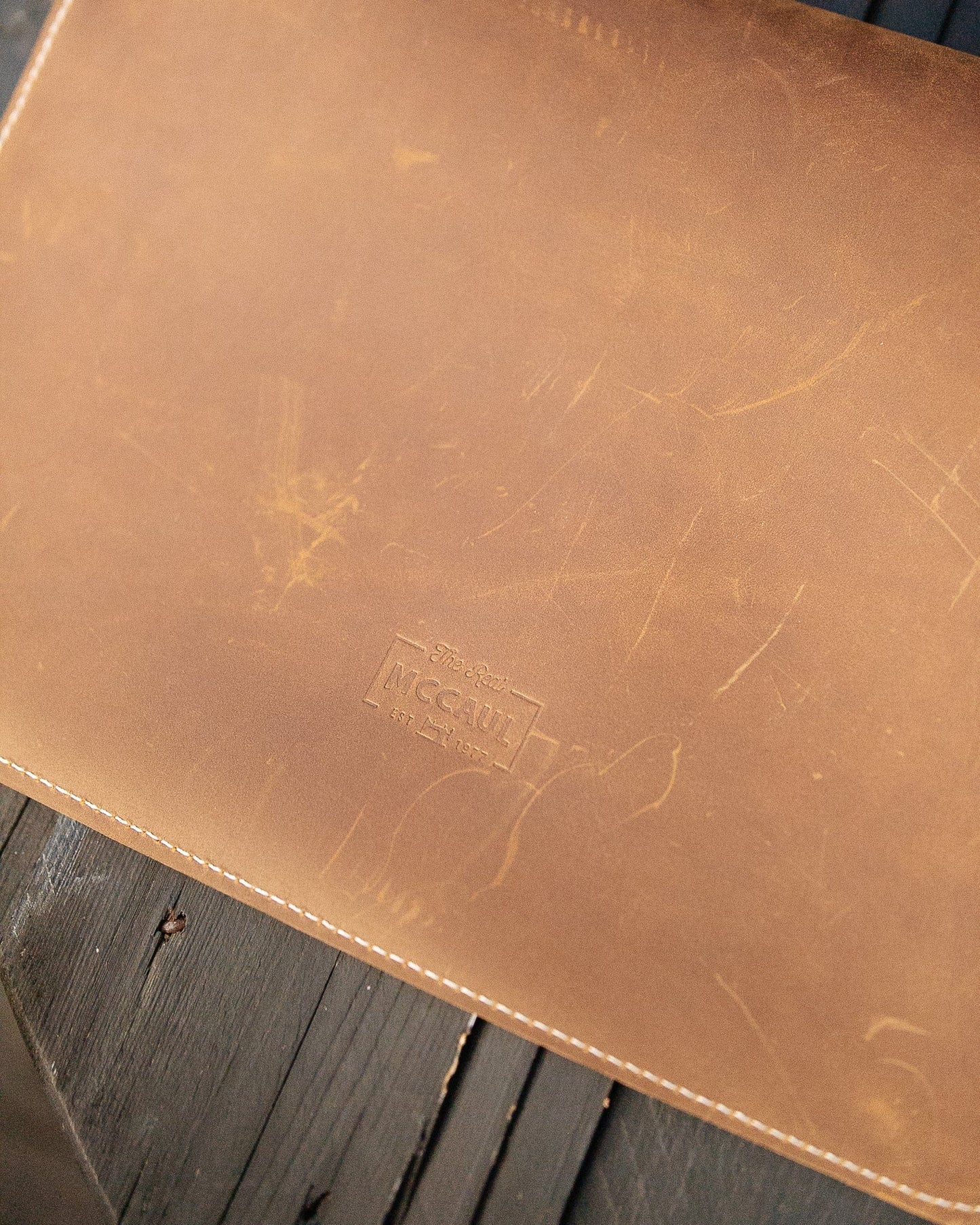 The Real McCaul Leathergoods Computer Accessories Sleeve Case for Tablet/Laptop - 15” - Horizontal Australian Made Australian Owned