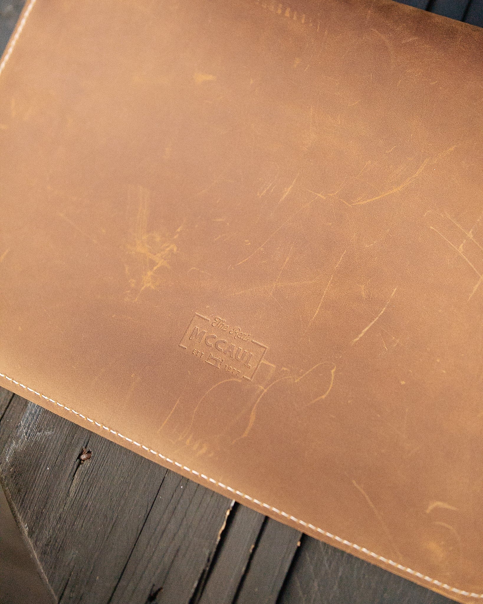 The Real McCaul Leathergoods Computer Accessories Sleeve Case for Tablet/Laptop - 15” - Horizontal Australian Made Australian Owned