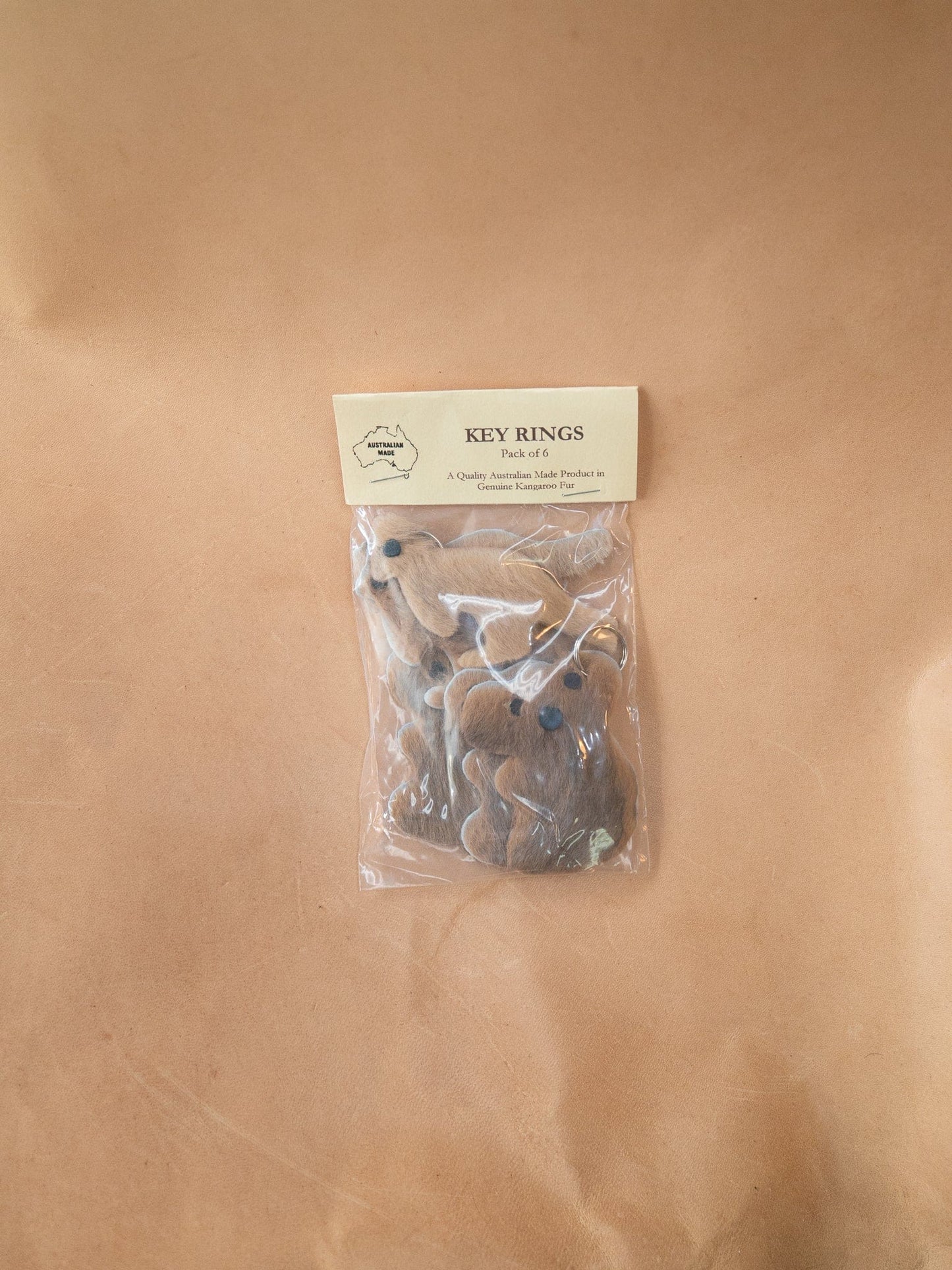 The Real McCaul Leathergoods Cuddles Koala Keyring Souvenir Australian Made Australian Owned