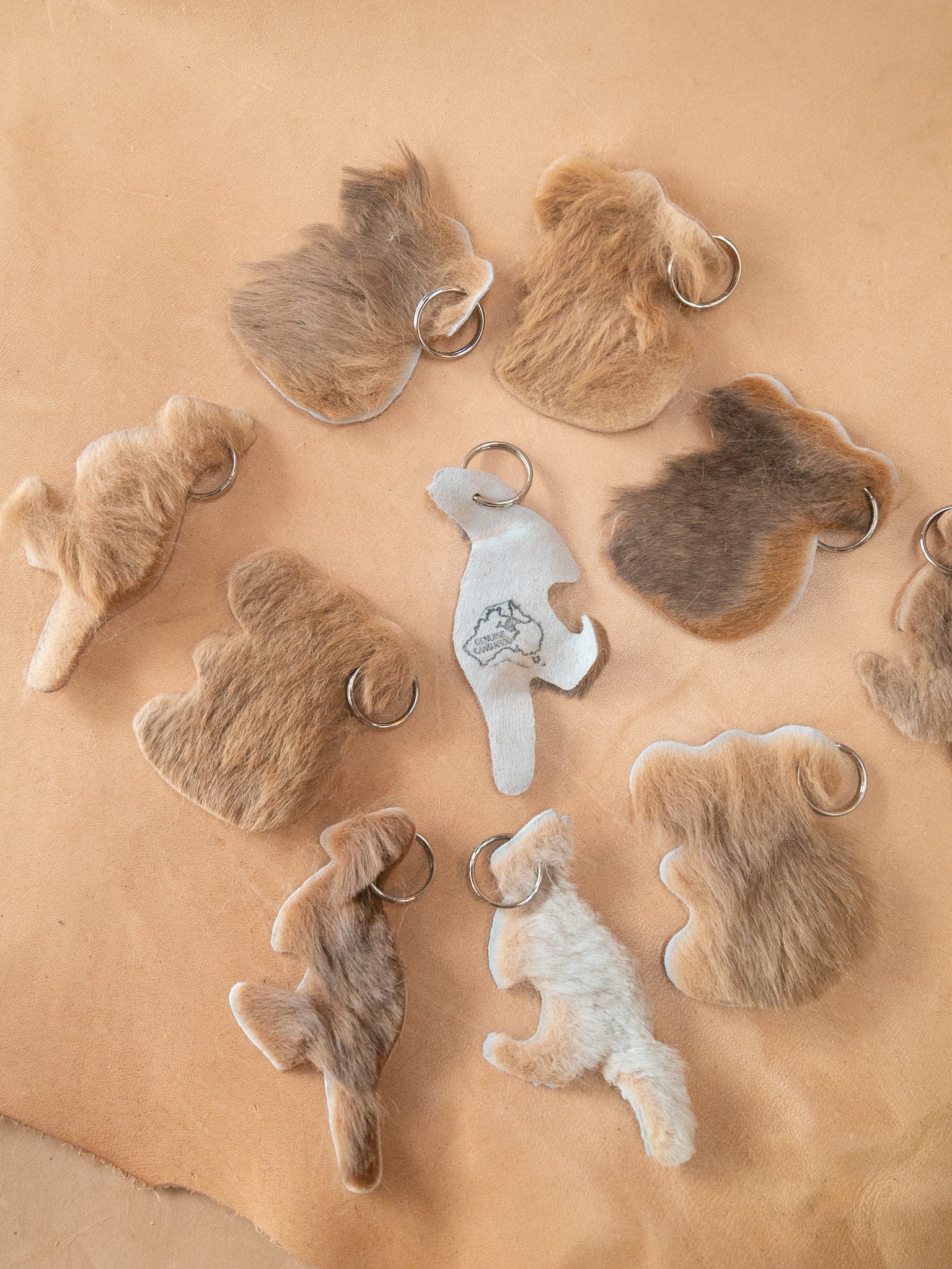 The Real McCaul Leathergoods Cuddles Koala Keyring Souvenir Australian Made Australian Owned