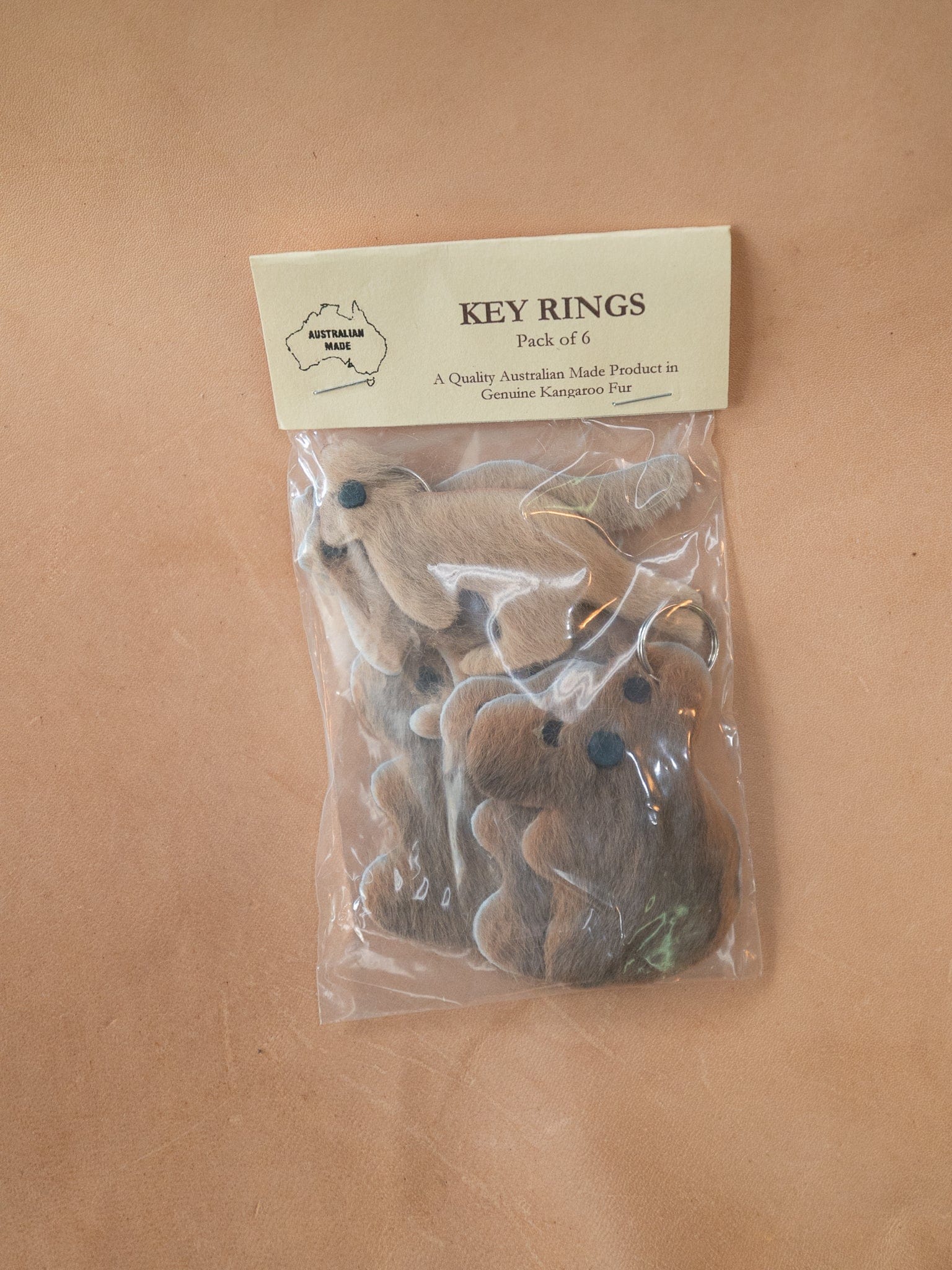 The Real McCaul Leathergoods Cuddles Koala Keyring Souvenir Australian Made Australian Owned