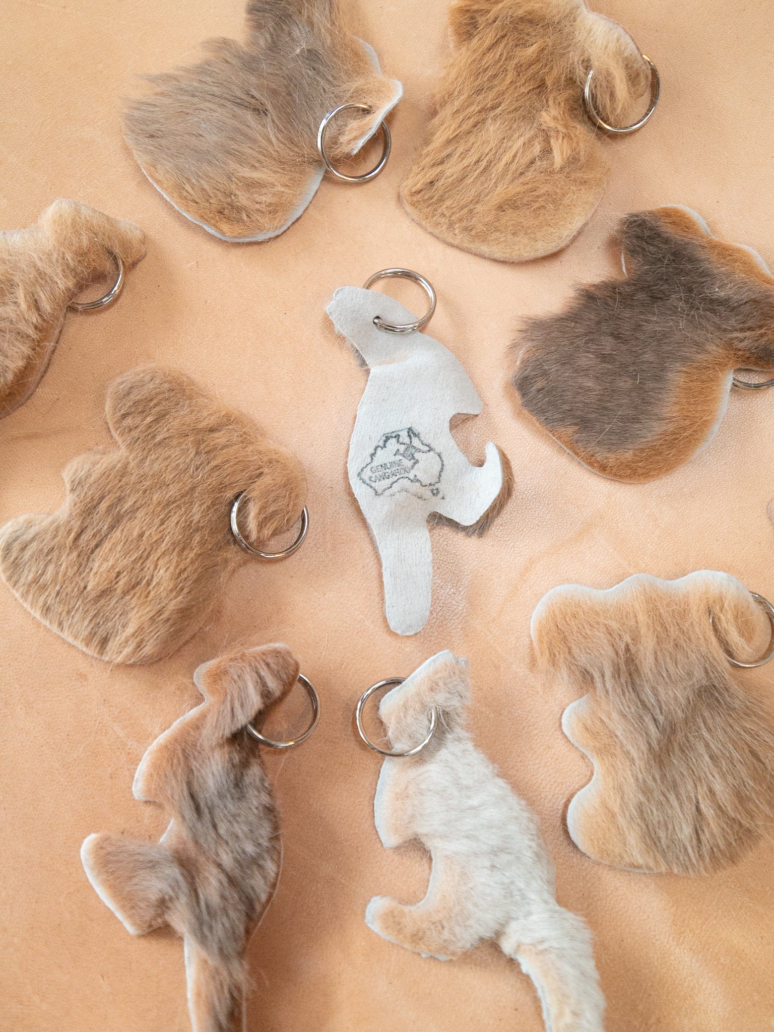 The Real McCaul Leathergoods Cuddles Koala Keyring Souvenir Australian Made Australian Owned