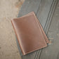 The Real McCaul Leathergoods Dark Brown / Beige A4 Diary Journal Cover Australian Made Australian Owned Leather Rustic Book/Diary Cover Australian Made