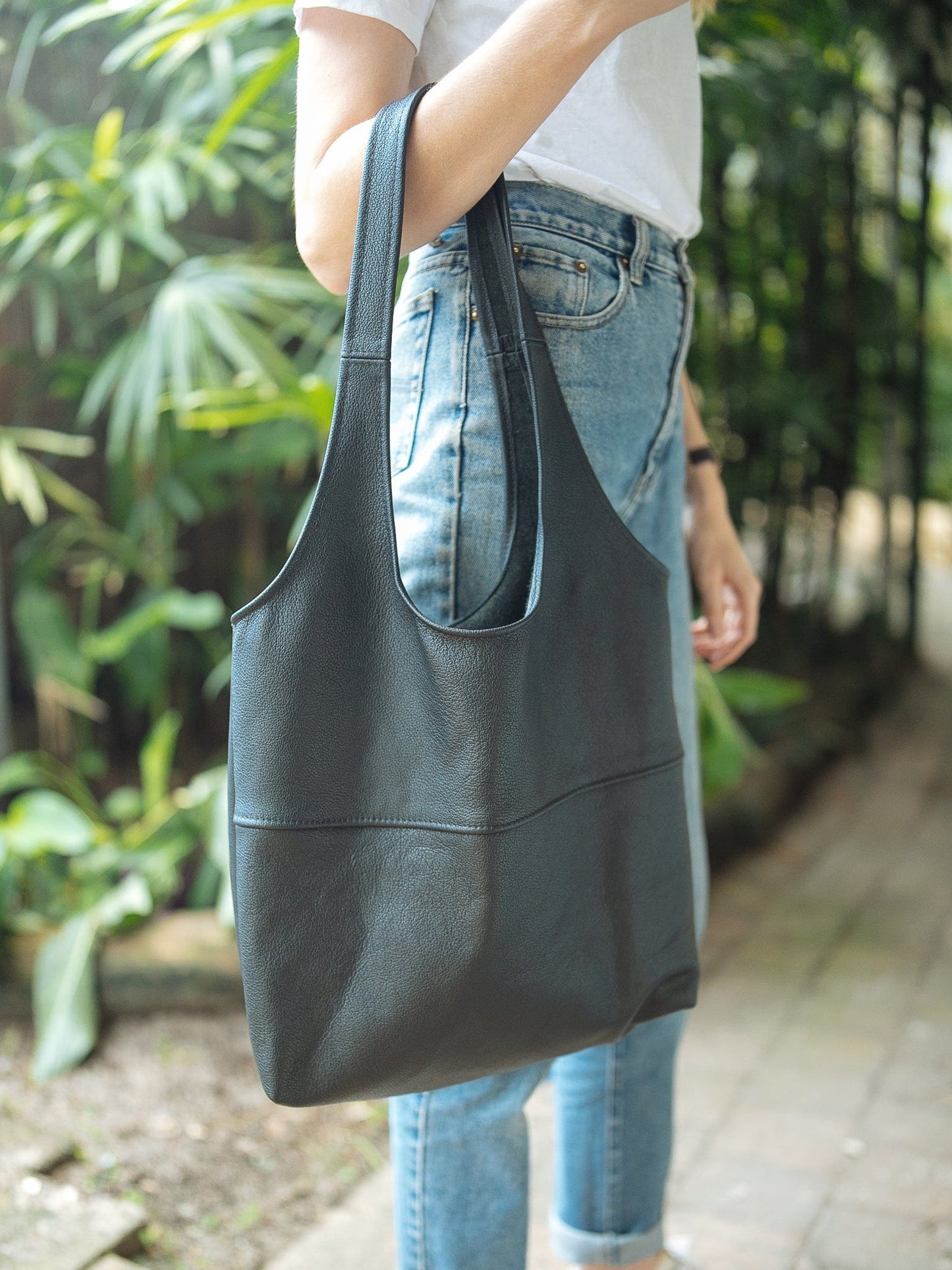 Grey leather handbags online australia